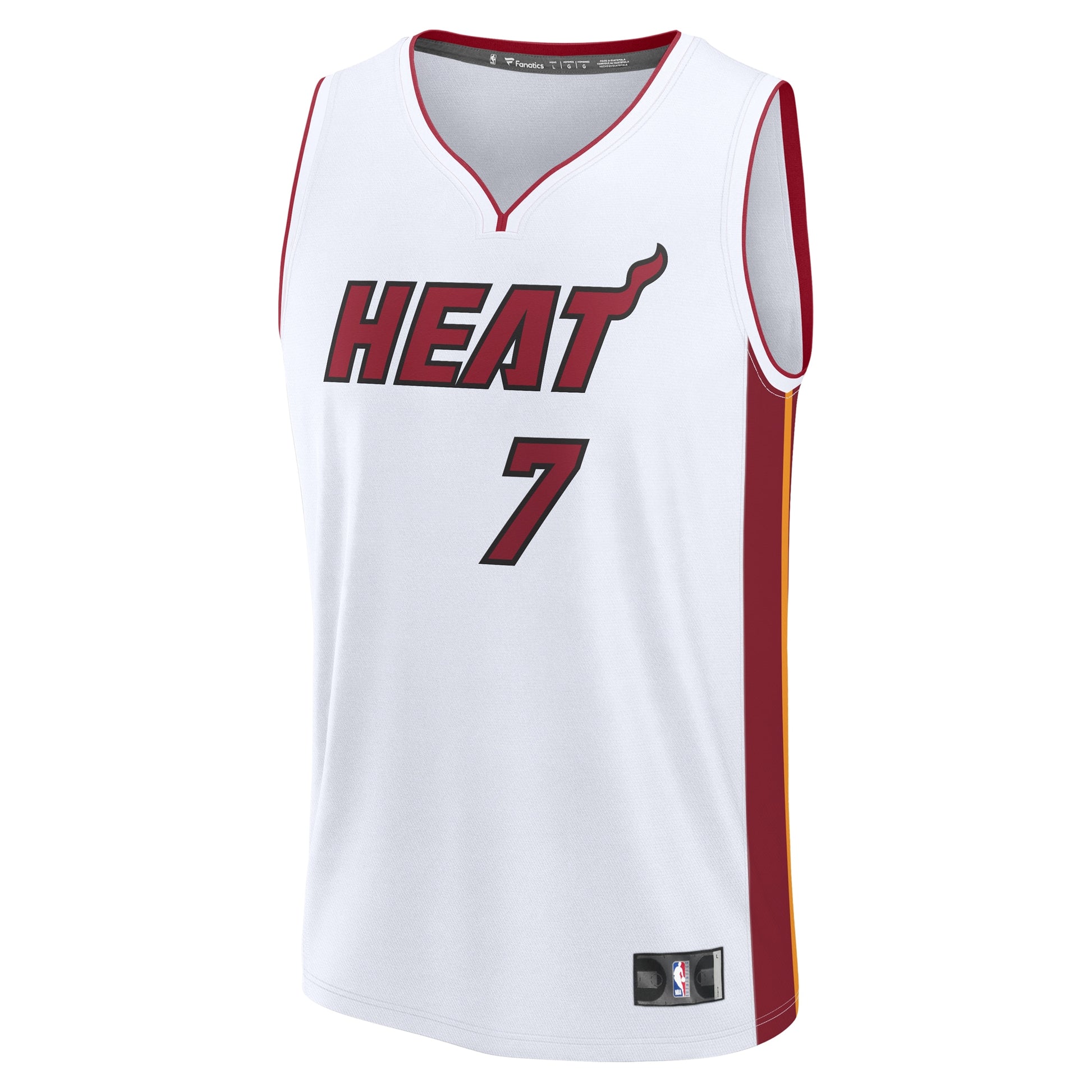 Youth Miami Heat Kel'el Ware Fanatics White Fast Break Replica Player Jersey - Association Edition