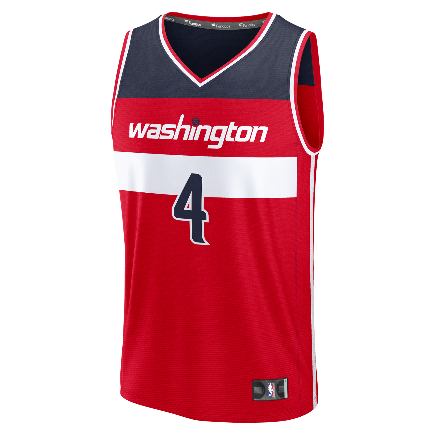 Men's Washington Wizards AJ Dybantsa Fanatics Red 2026 NBA Draft First Round Pick Fast Break Jersey - Icon Edition