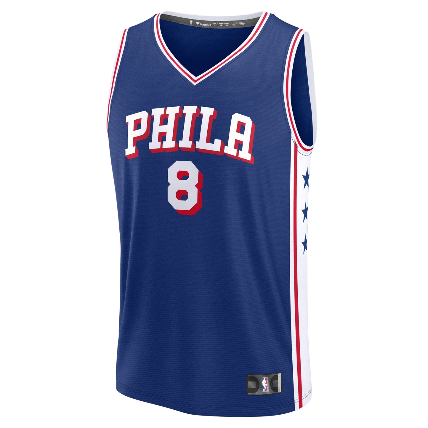 Men's Philadelphia 76ers Paul George Fanatics Royal Fast Break Replica Player Jersey - Icon Edition