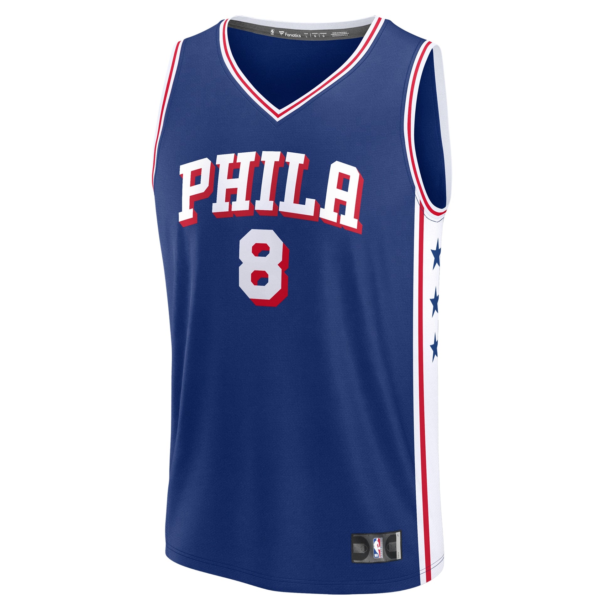 Men's Philadelphia 76ers Paul George Fanatics Royal Fast Break Replica Player Jersey - Icon Edition