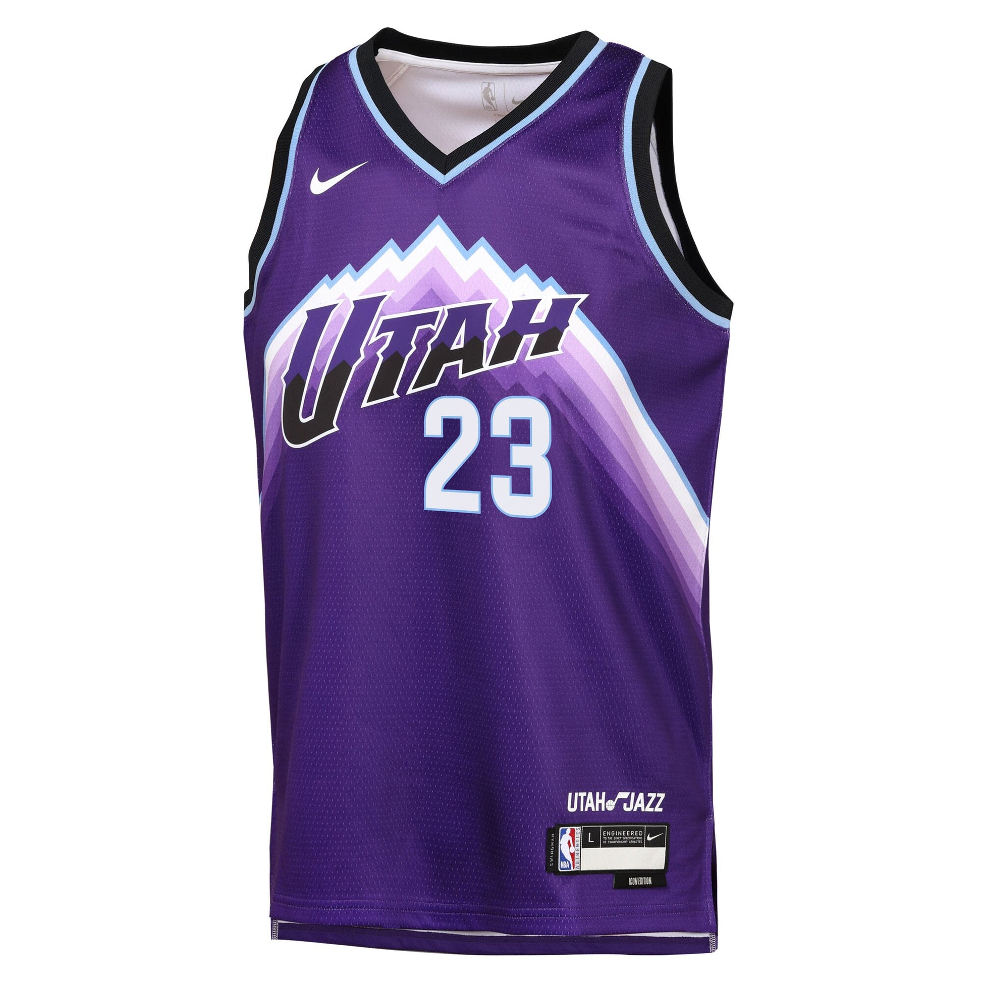 Youth Utah Jazz Lauri Markkanen Nike Purple Icon Edition Swingman Jersey