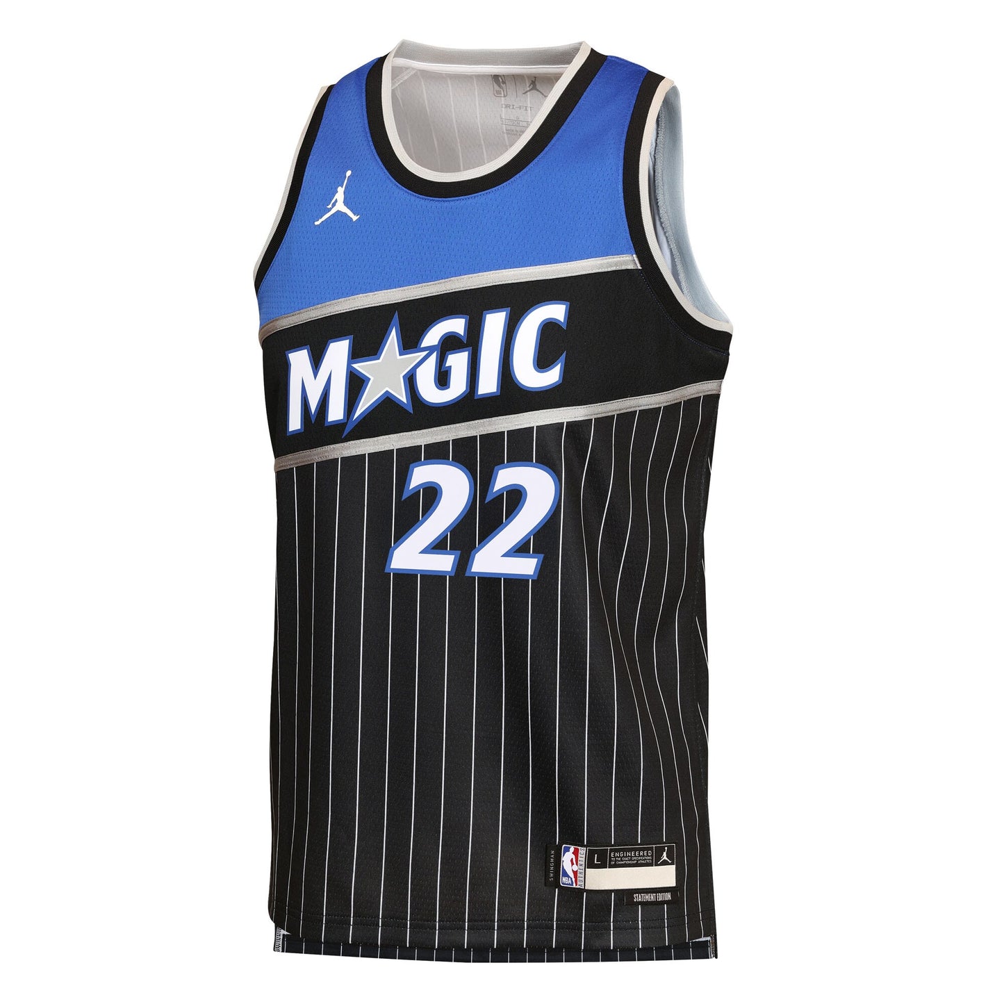Youth Orlando Magic Franz Wagner Jordan Brand Black Swingman Jersey - Statement Edition