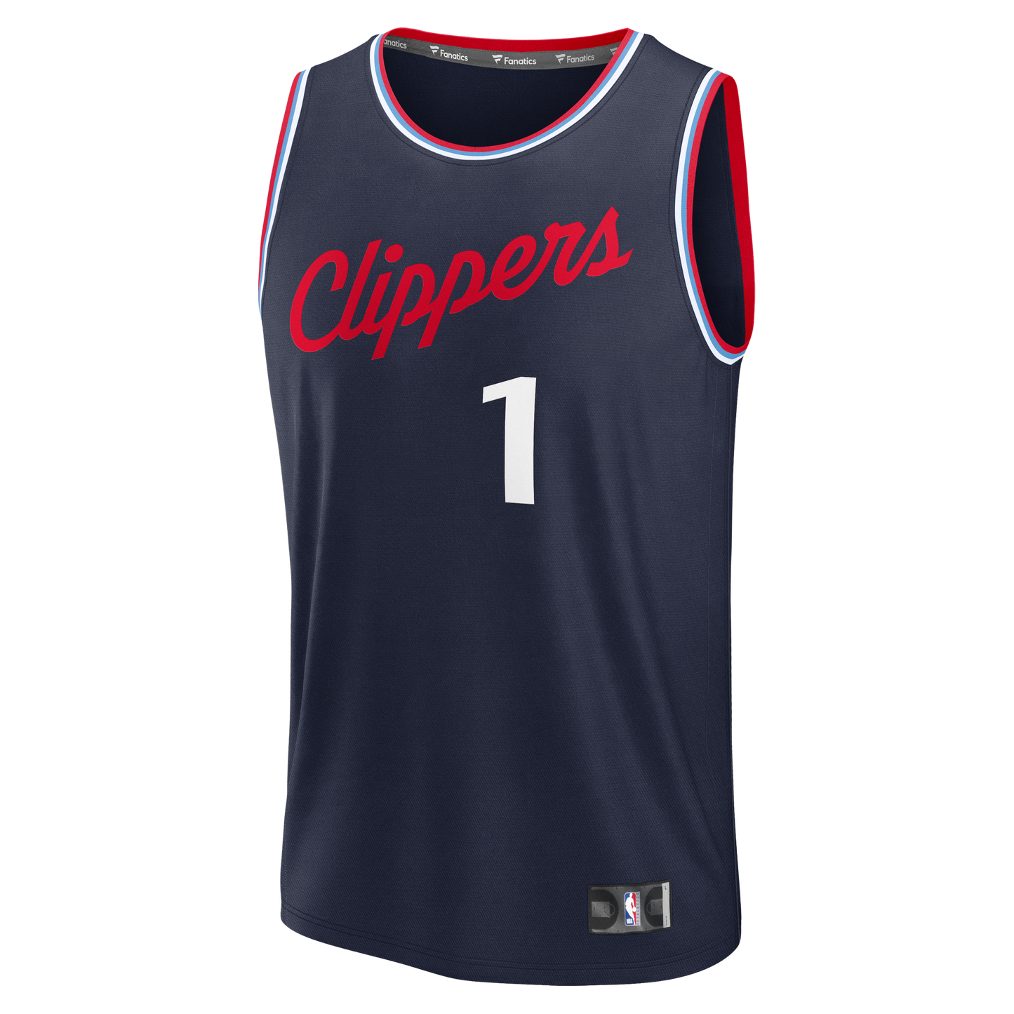 Men's LA Clippers Keaton Wagler Fanatics Navy 2026 NBA Draft First Round Pick Fast Break Jersey - Icon Edition