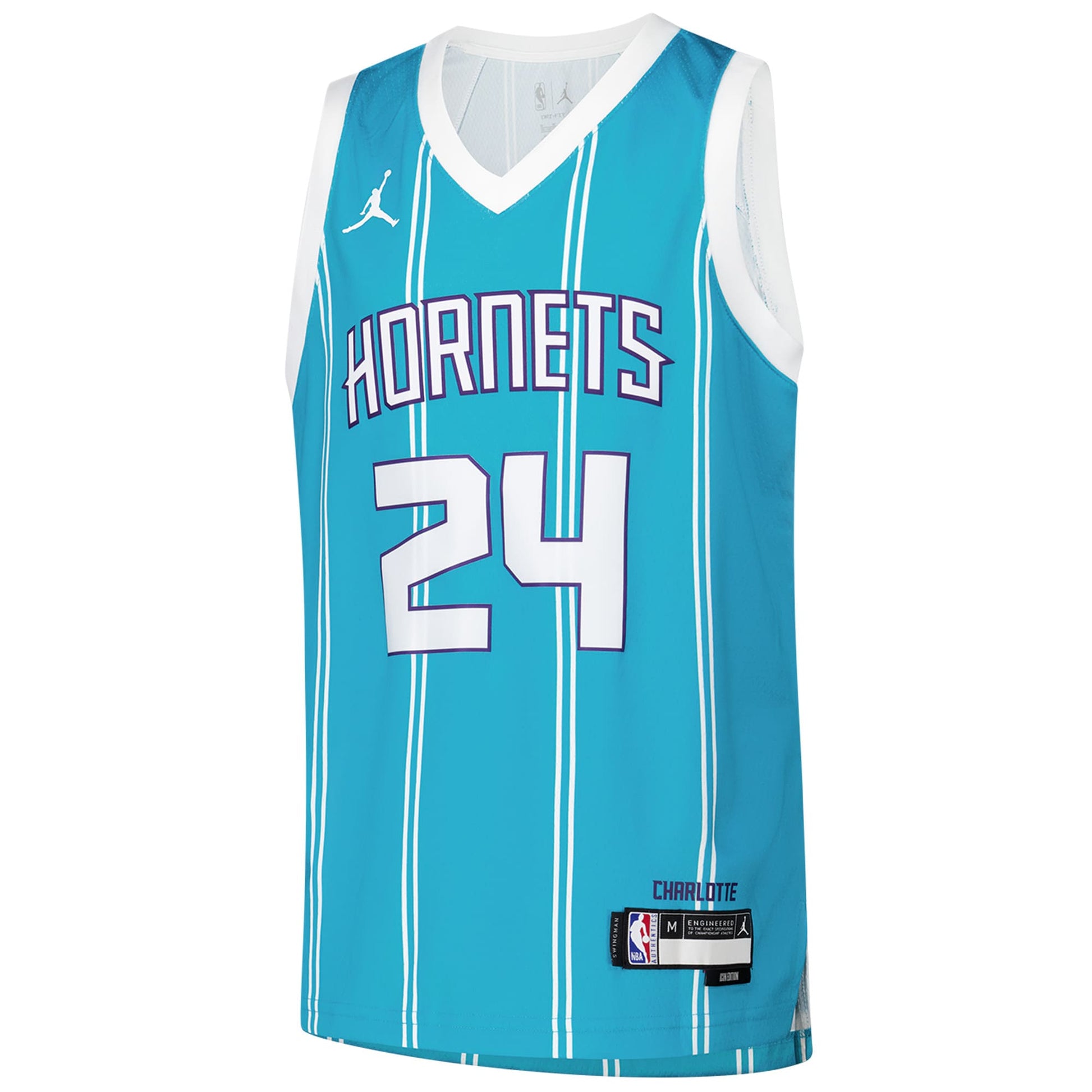 Youth Charlotte Hornets Brandon Miller Nike Teal Swingman Jersey - Icon Edition