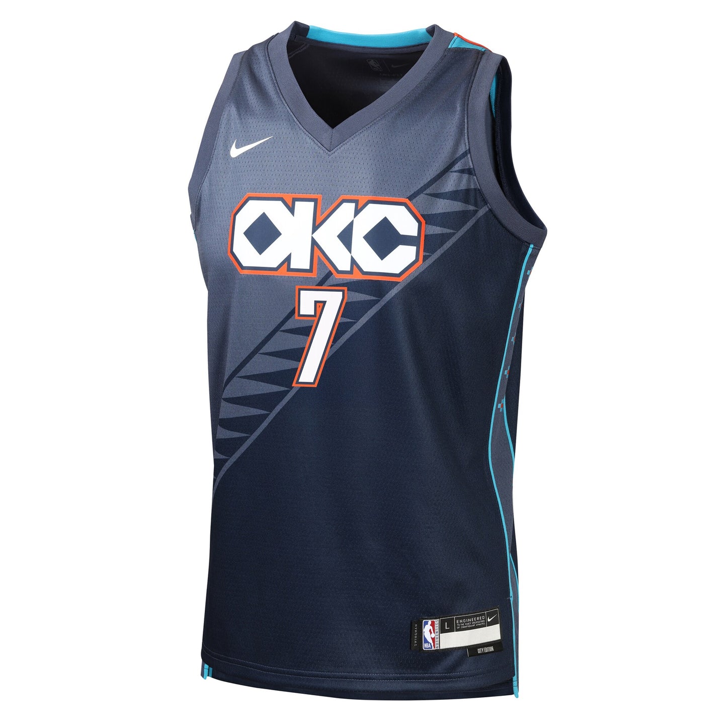 Youth Oklahoma City Thunder Chet Holmgren Nike Navy 2025/26 City Edition Swingman Jersey