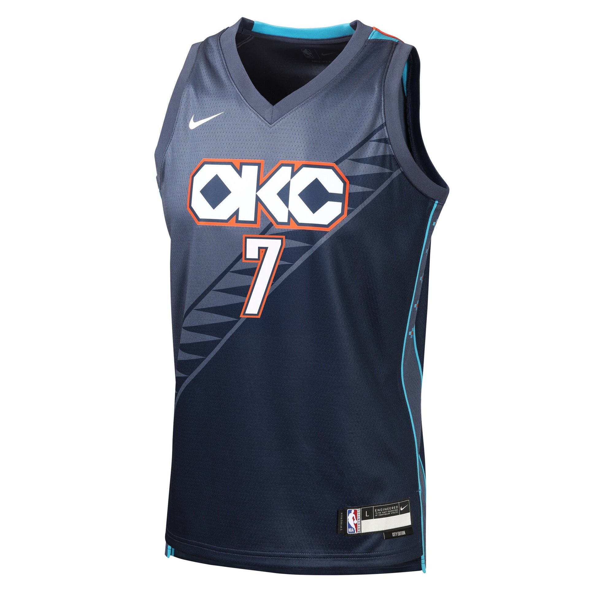 Youth Oklahoma City Thunder Chet Holmgren Nike Navy 2025/26 City Edition Swingman Jersey