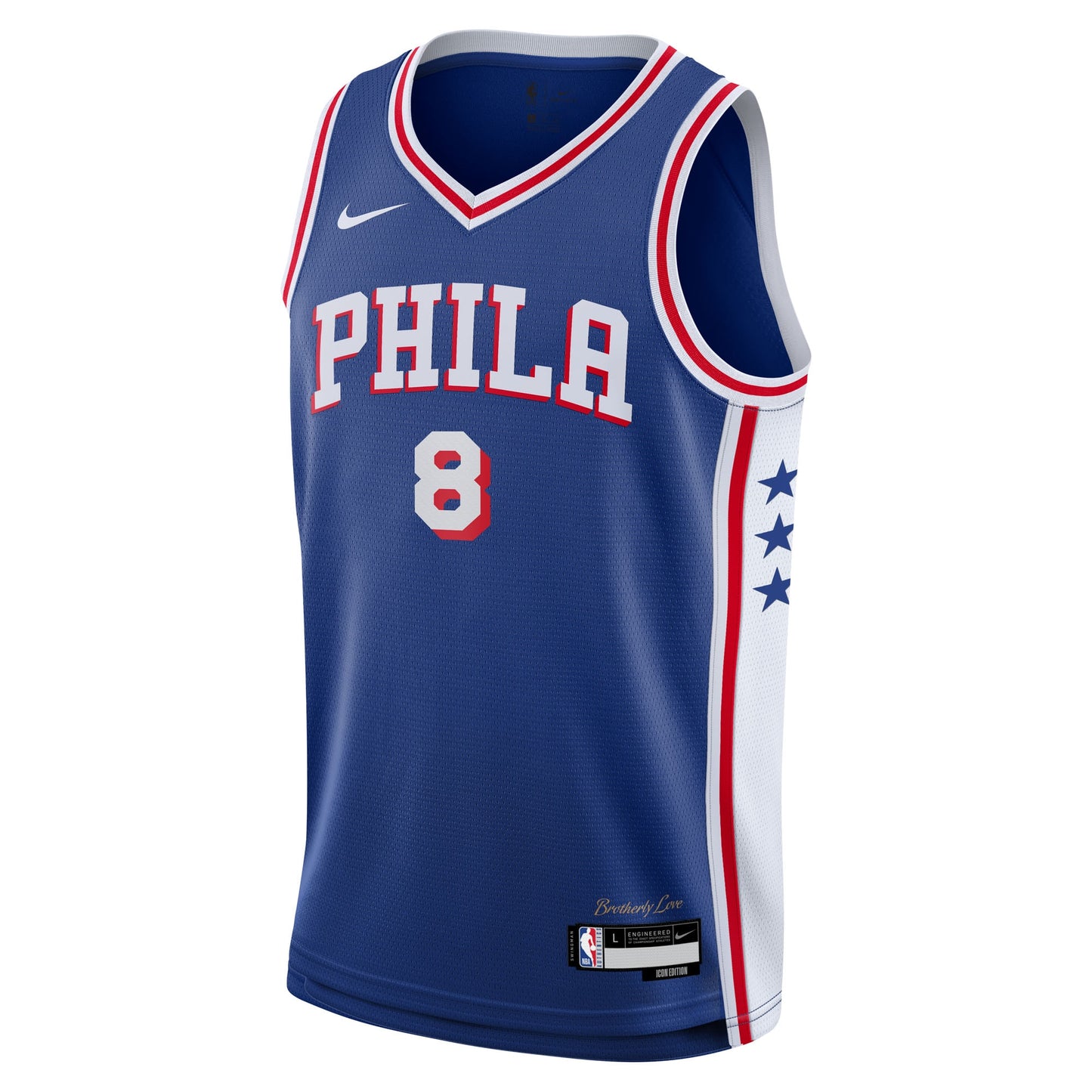 Youth Philadelphia 76ers Paul George Nike Royal Swingman Jersey - Icon Edition