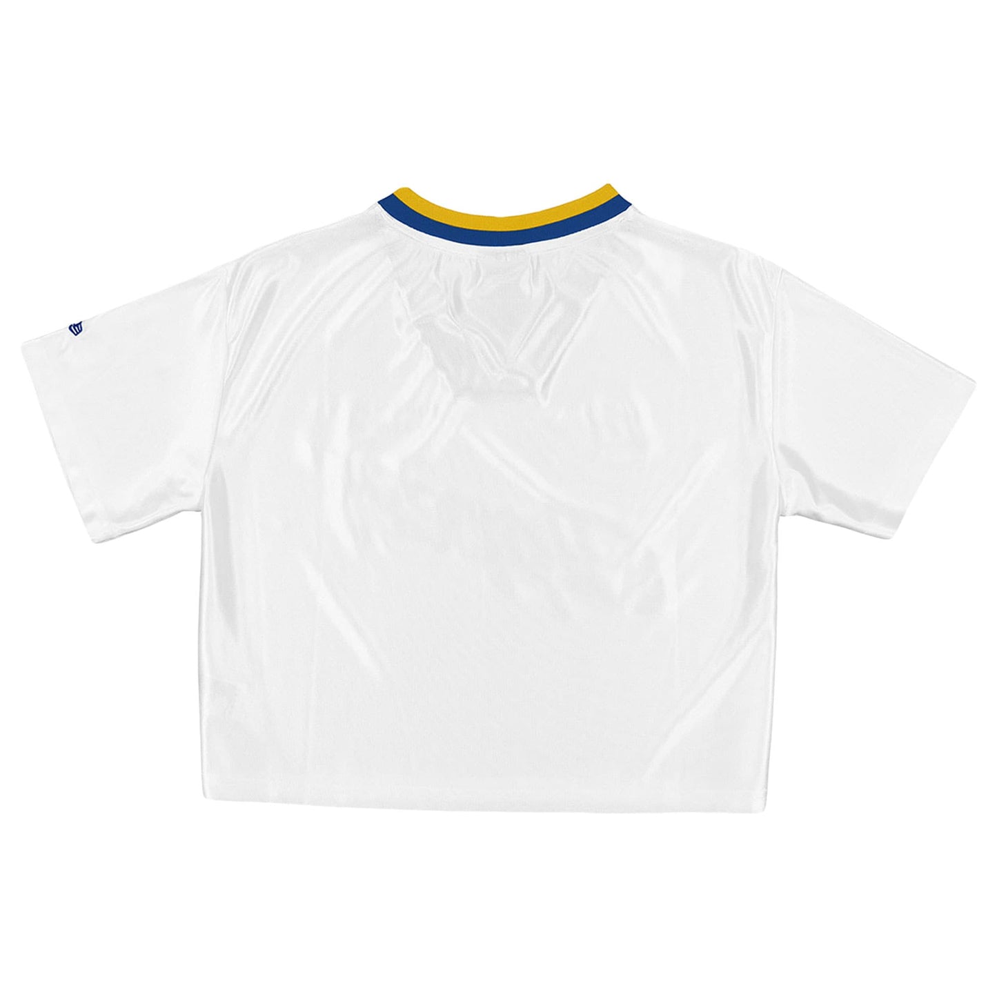 Women's Golden State Warriors New Era White Sport Classics Capsule Boxy Cropped Fashion Jersey