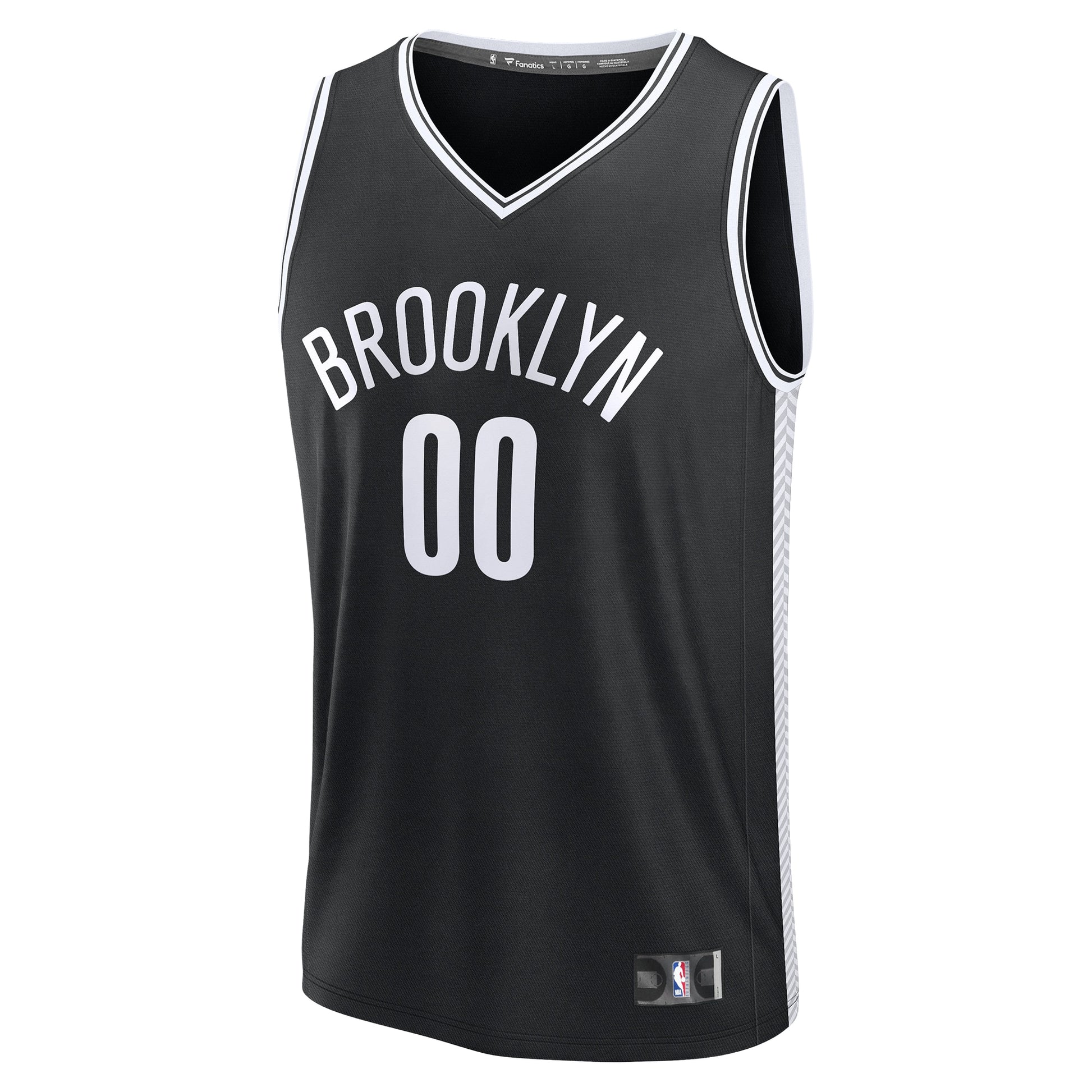 Men's Brooklyn Nets Fanatics Black Fast Break Custom Jersey - Icon Edition