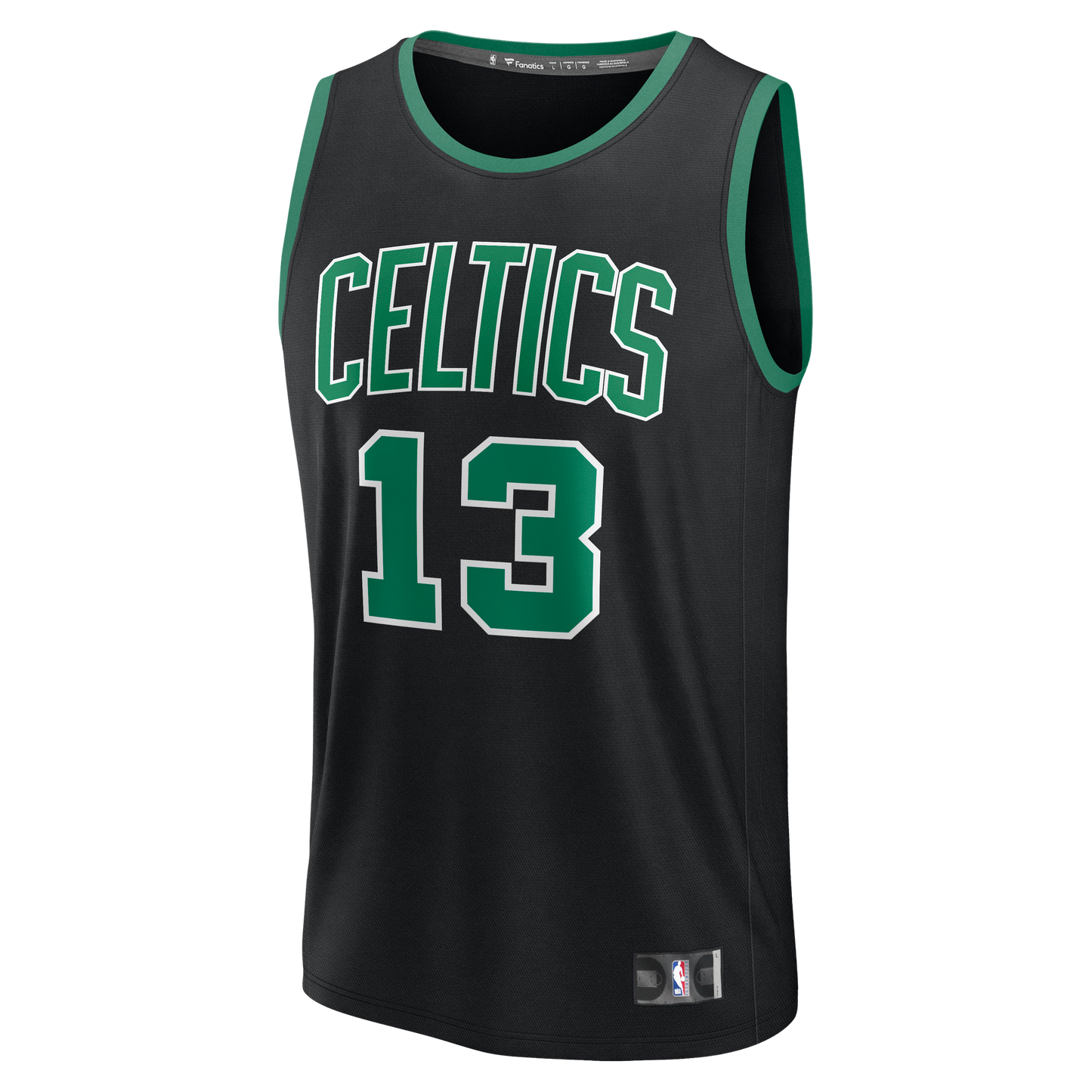 Men's Boston Celtics Paul George Fanatics Black Fast Break Replica Jersey - Statement Edition