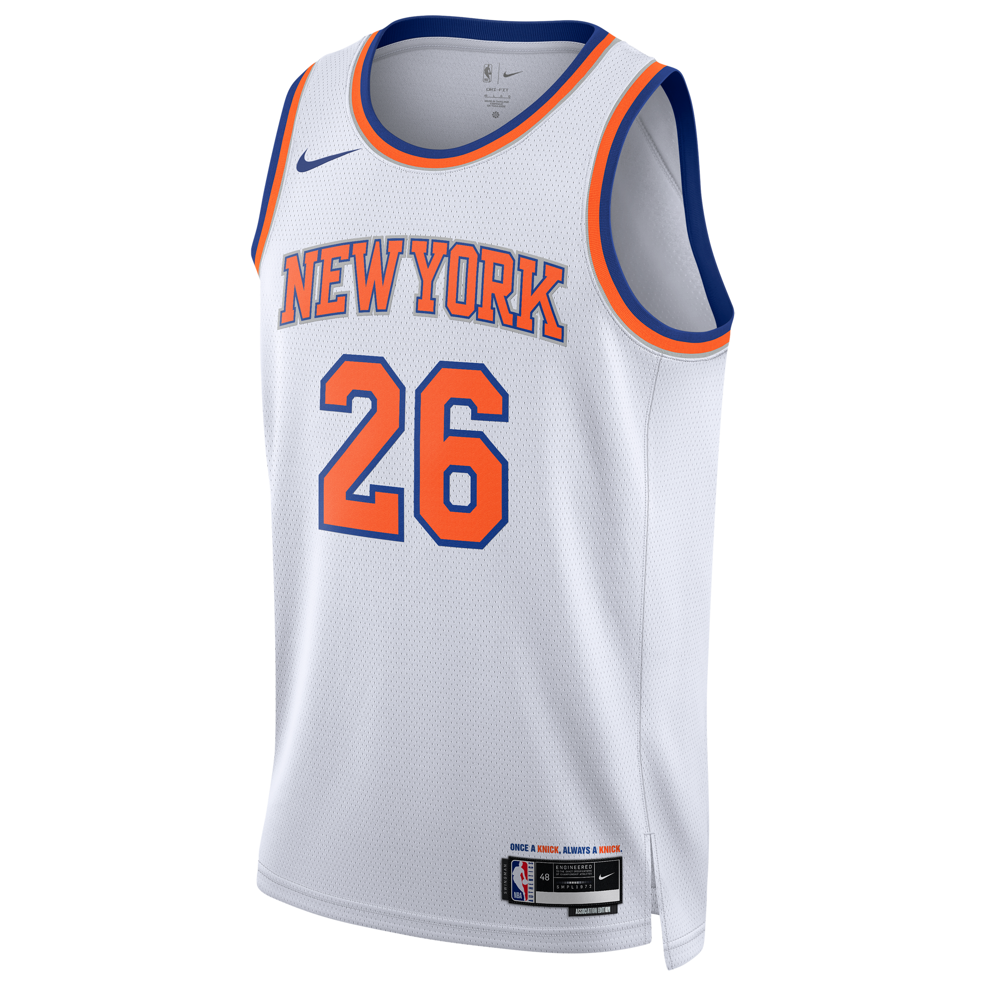 Unisex New York Knicks  Nike White 2026 NBA Finals Champions Always 26 Swingman Jersey - Association Edition