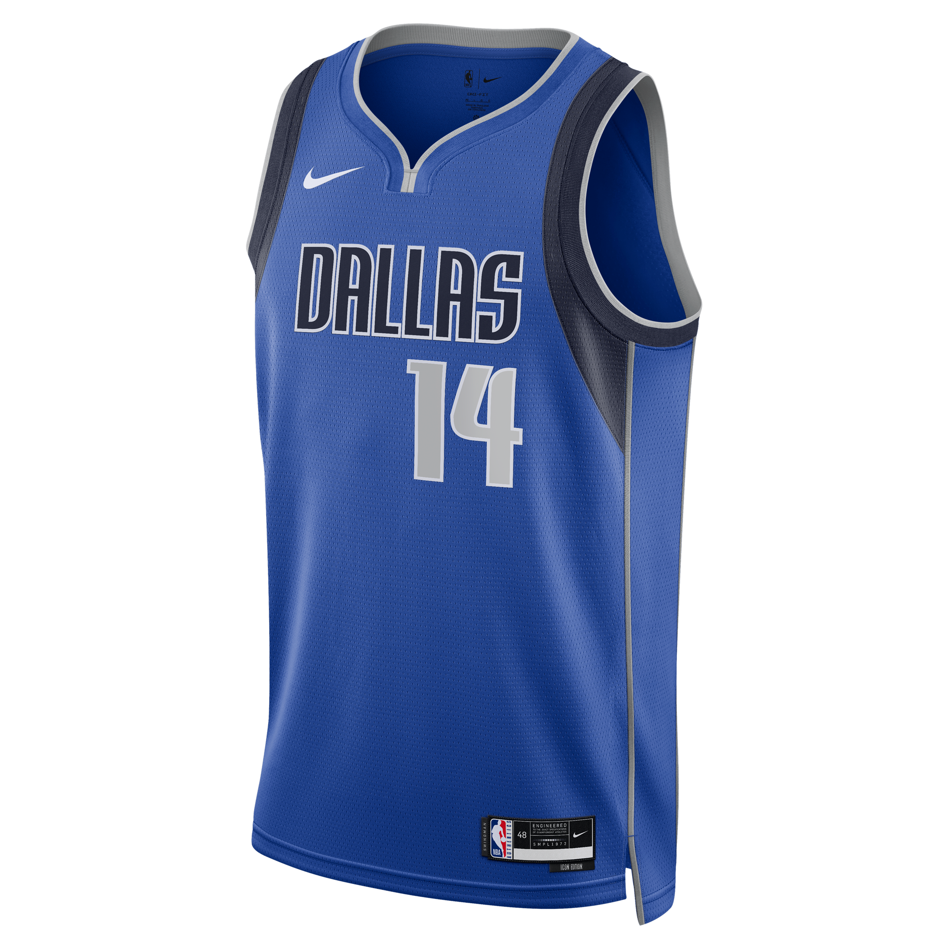 Unisex Dallas Mavericks Morez Johnson Jr. Nike Blue Swingman Jersey - Icon Edition