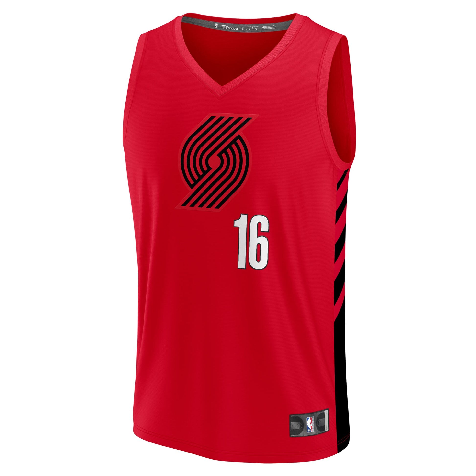 Men's Portland Trail Blazers Yang Hansen Fanatics Red Fast Break Replica Jersey - Statement Edition