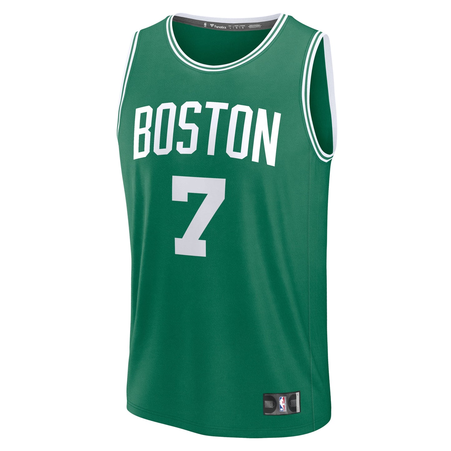 Men's Boston Celtics Jaylen Brown Fanatics Kelly Green Fast Break Replica Player Jersey - Icon Edition