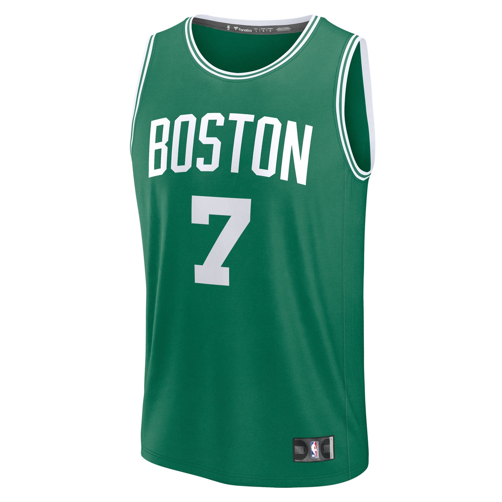 Men's Boston Celtics Jaylen Brown Fanatics Kelly Green Fast Break Replica Player Jersey - Icon Edition