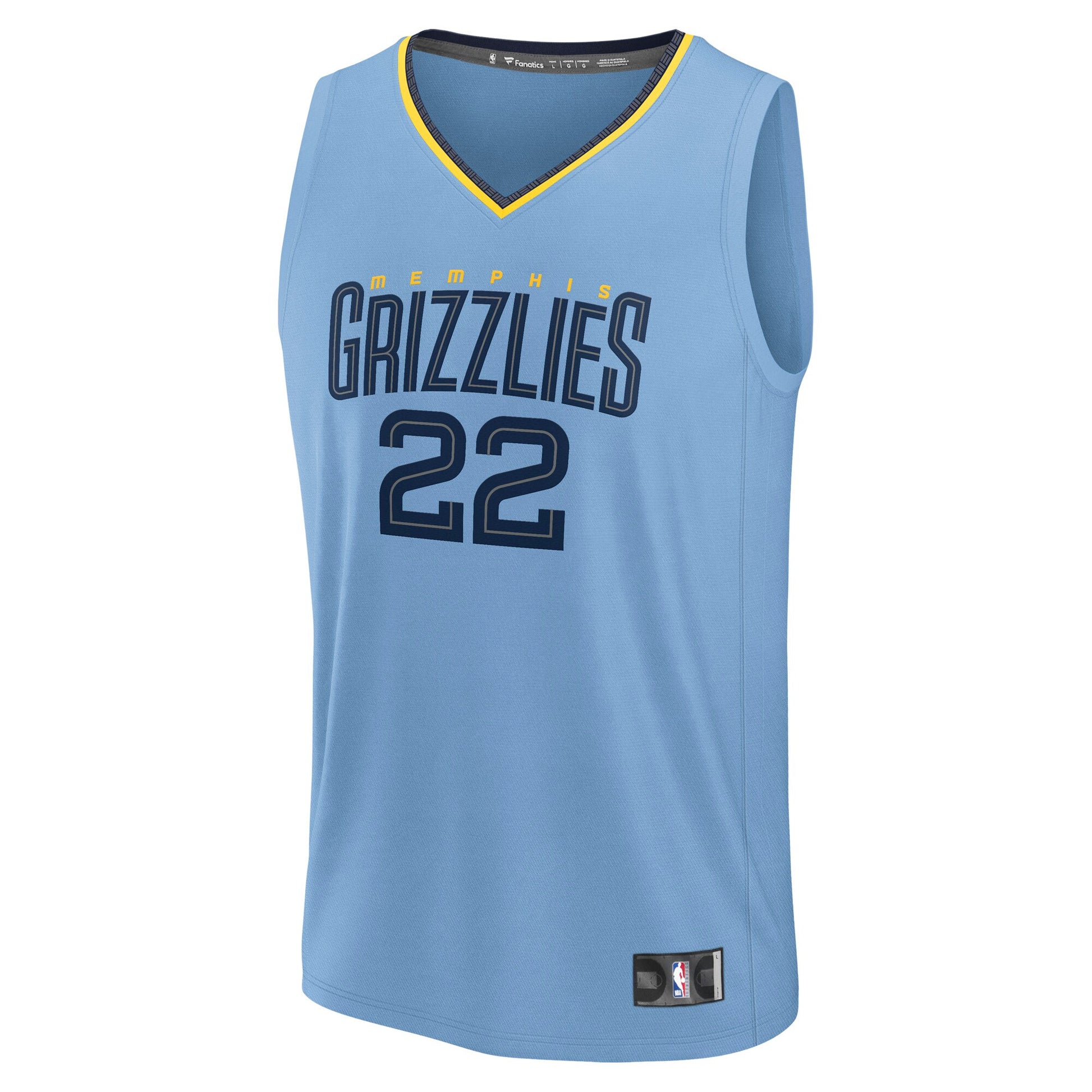 Men's Memphis Grizzlies Desmond Bane Fanatics Light Blue Fast Break Replica Player Jersey - Statement Edition