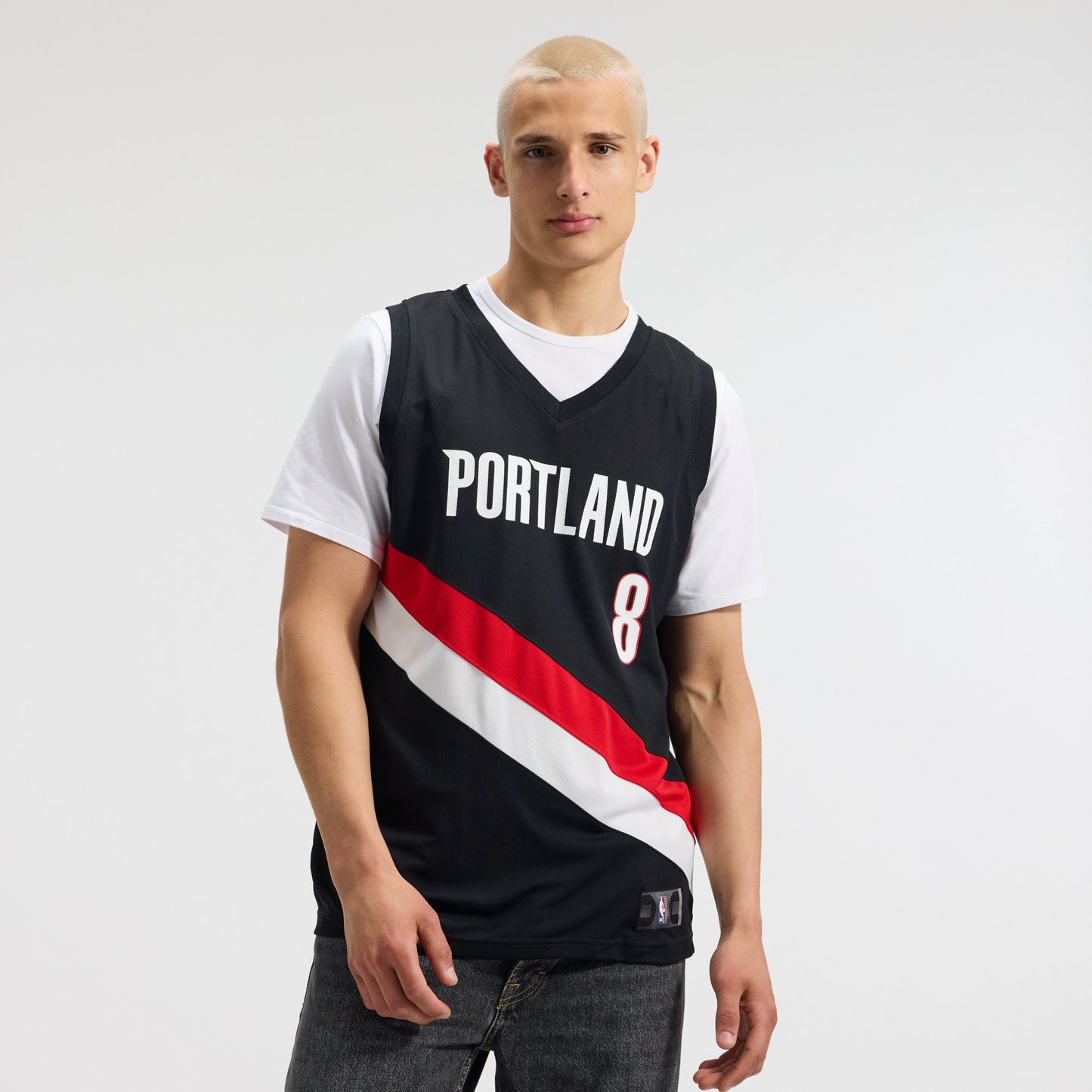Men's Portland Trail Blazers Deni Avdija Fanatics Black Fast Break Replica Jersey - Icon Edition