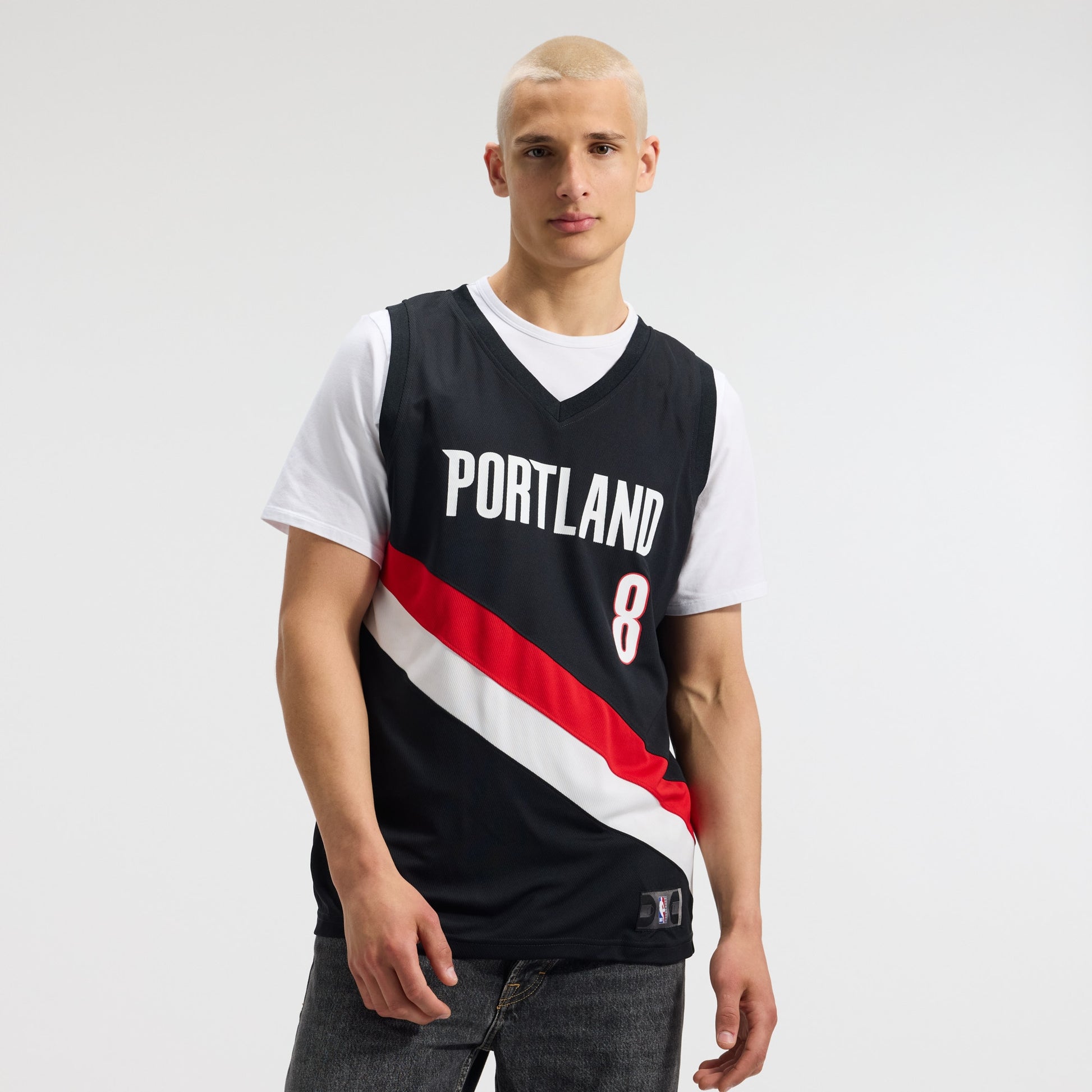 Men's Portland Trail Blazers Deni Avdija Fanatics Black Fast Break Replica Jersey - Icon Edition
