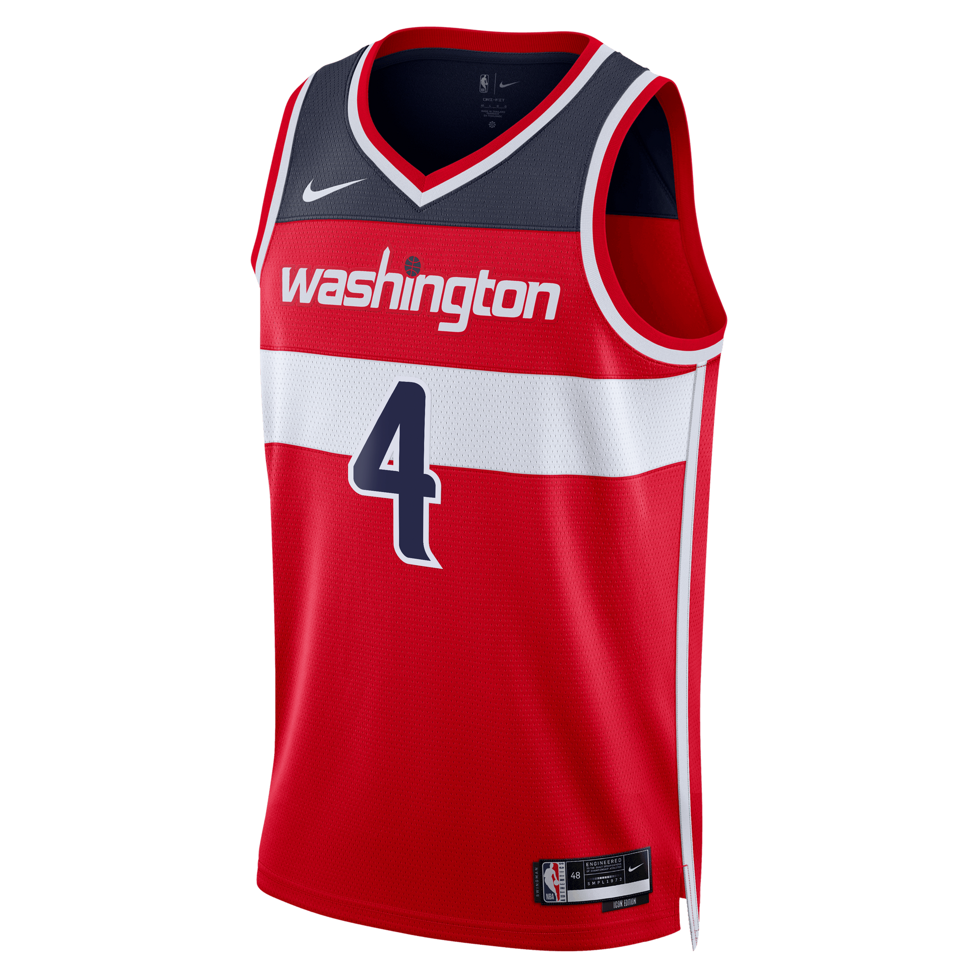 Unisex Washington Wizards AJ Dybantsa Nike Red 2026 NBA Draft Swingman Jersey - Icon Edition