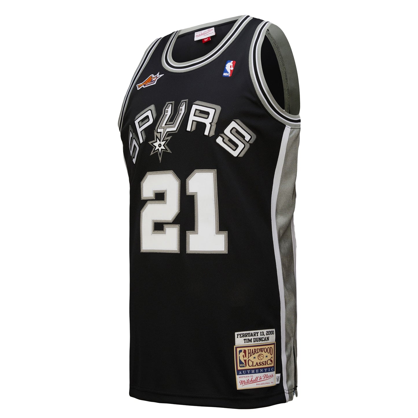 Men's San Antonio Spurs Tim Duncan Mitchell & Ness Black 2000 NBA All-Star Game Authentic Jersey