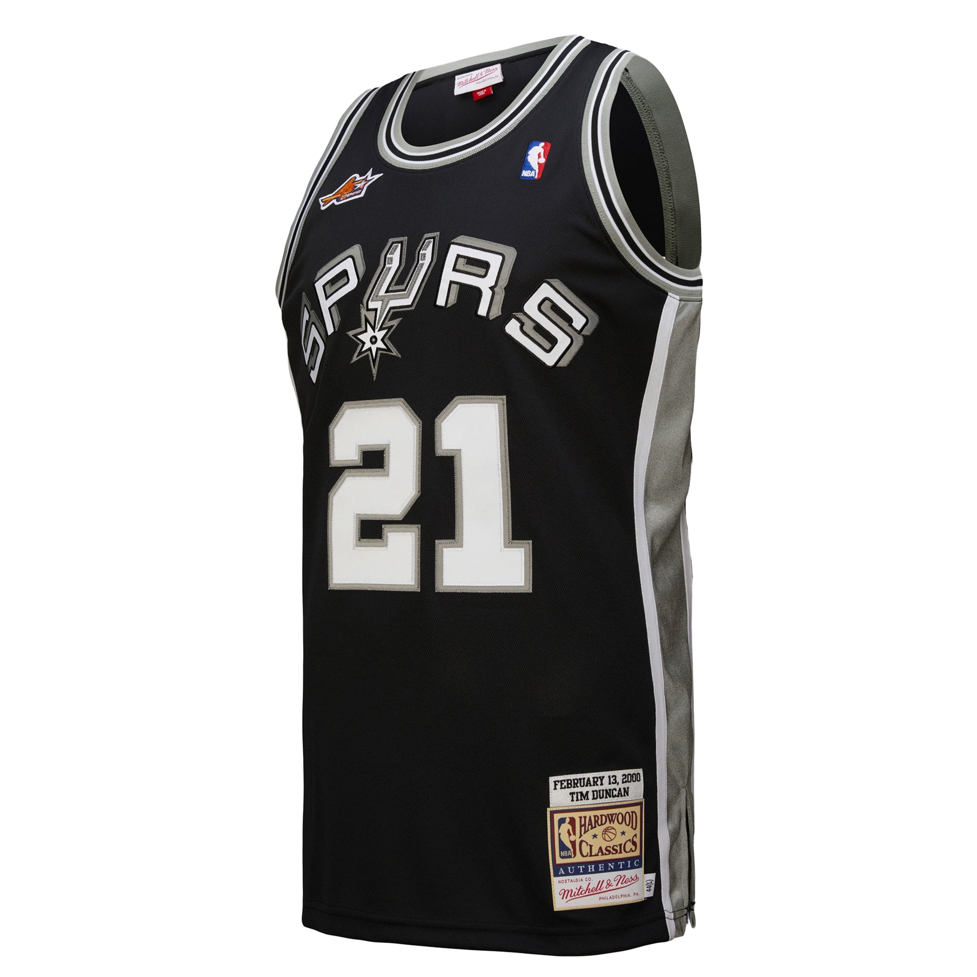 Men's San Antonio Spurs Tim Duncan Mitchell & Ness Black 2000 NBA All-Star Game Authentic Jersey