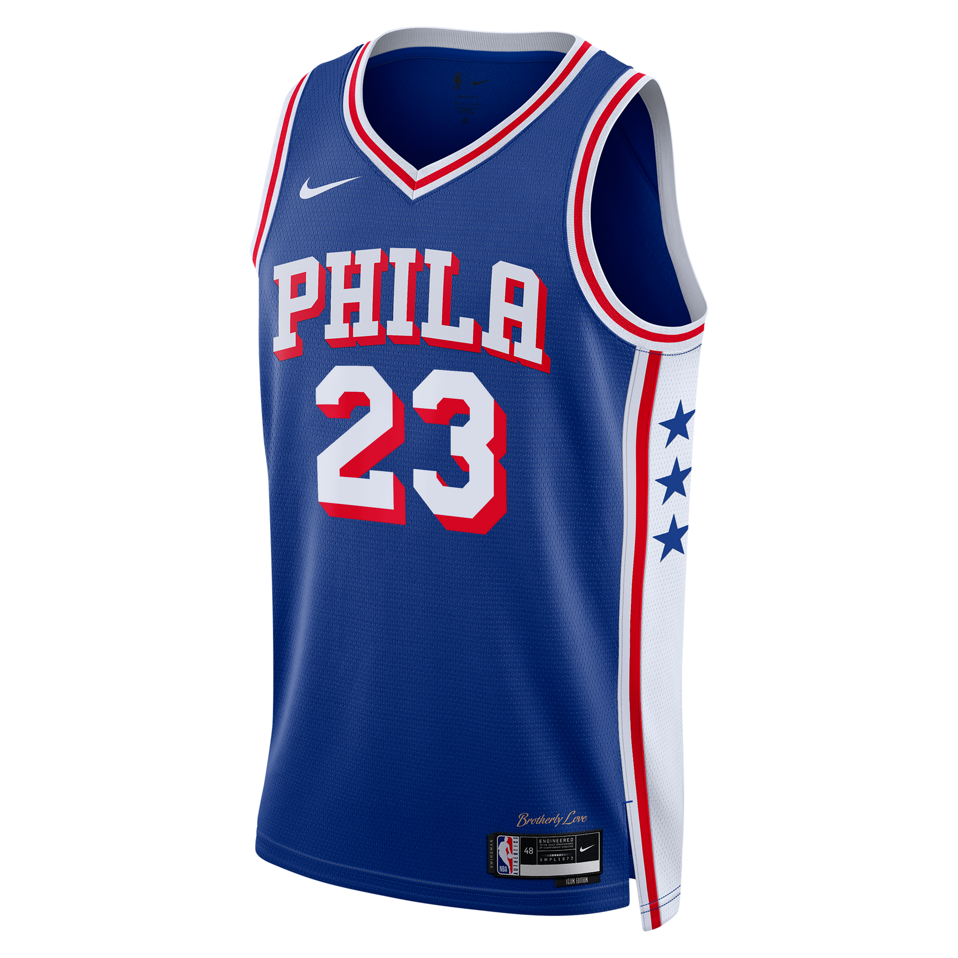 Unisex Philadelphia 76ers LeBron James Nike Royal Swingman Jersey - Icon Edition