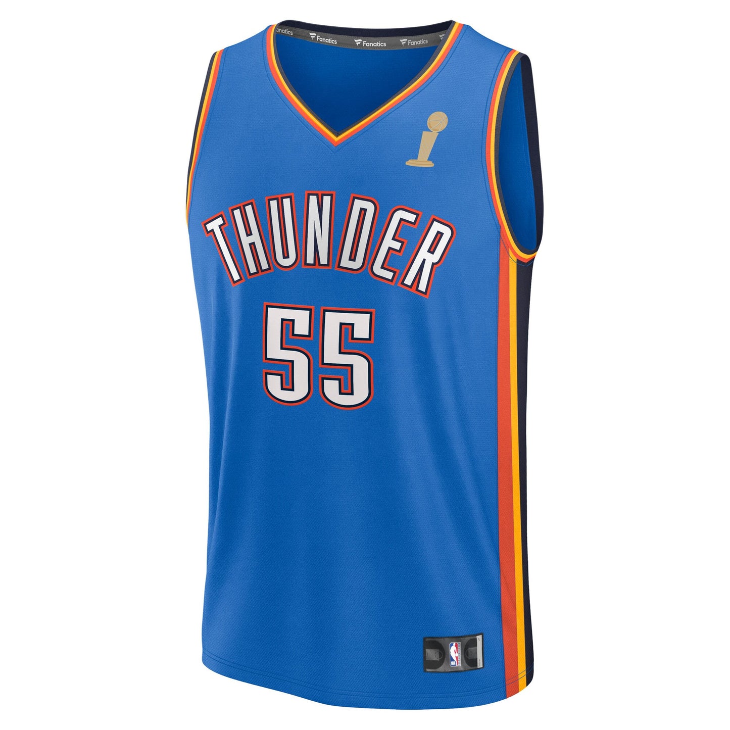 Youth Oklahoma City Thunder Isaiah Hartenstein Fanatics Blue 2025 NBA Finals Champions Fast Break Replica Player Jersey - Icon Edition