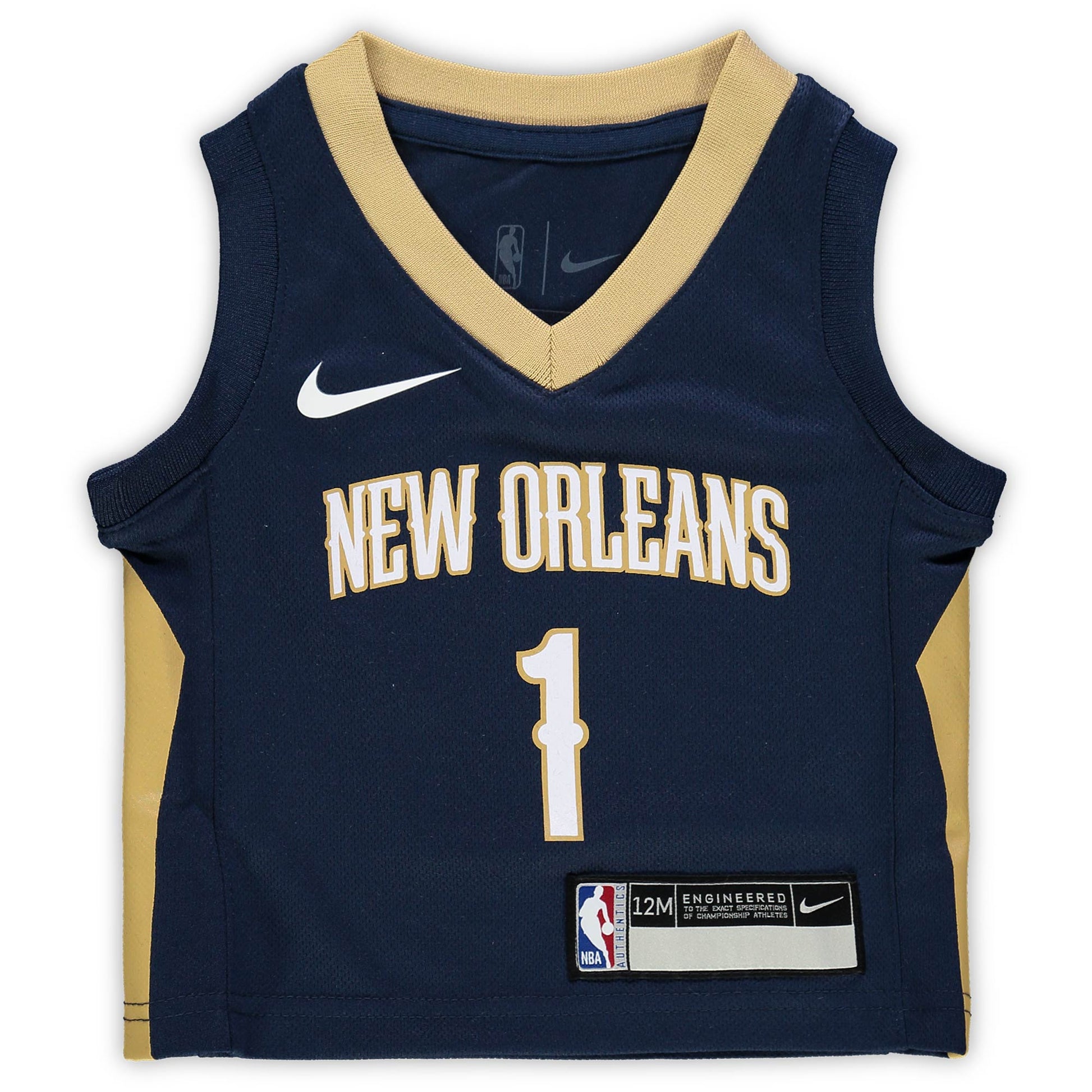 Infant New Orleans Pelicans Zion Williamson Nike Navy Replica Jersey - Icon Edition
