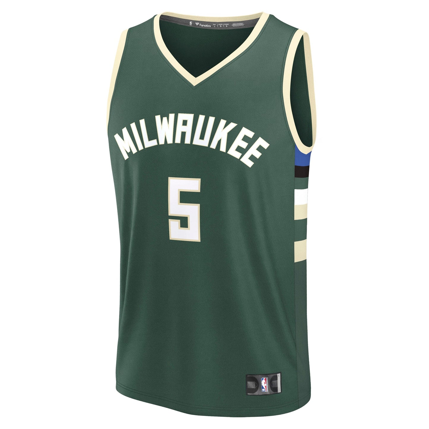 Men's Milwaukee Bucks Gary Trent Jr. Fanatics Hunter Green Fast Break Replica Player Jersey - Icon Edition