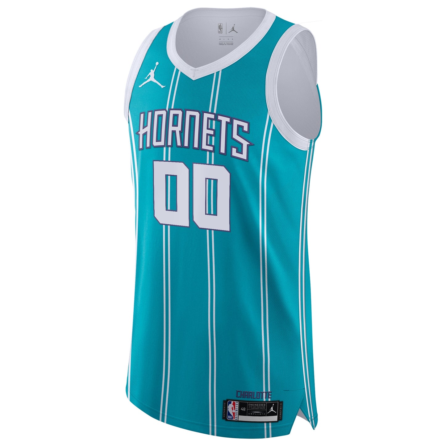 Men's Charlotte Hornets Jordan Brand Teal 2020/21 Authentic Custom Jersey - Icon Edition