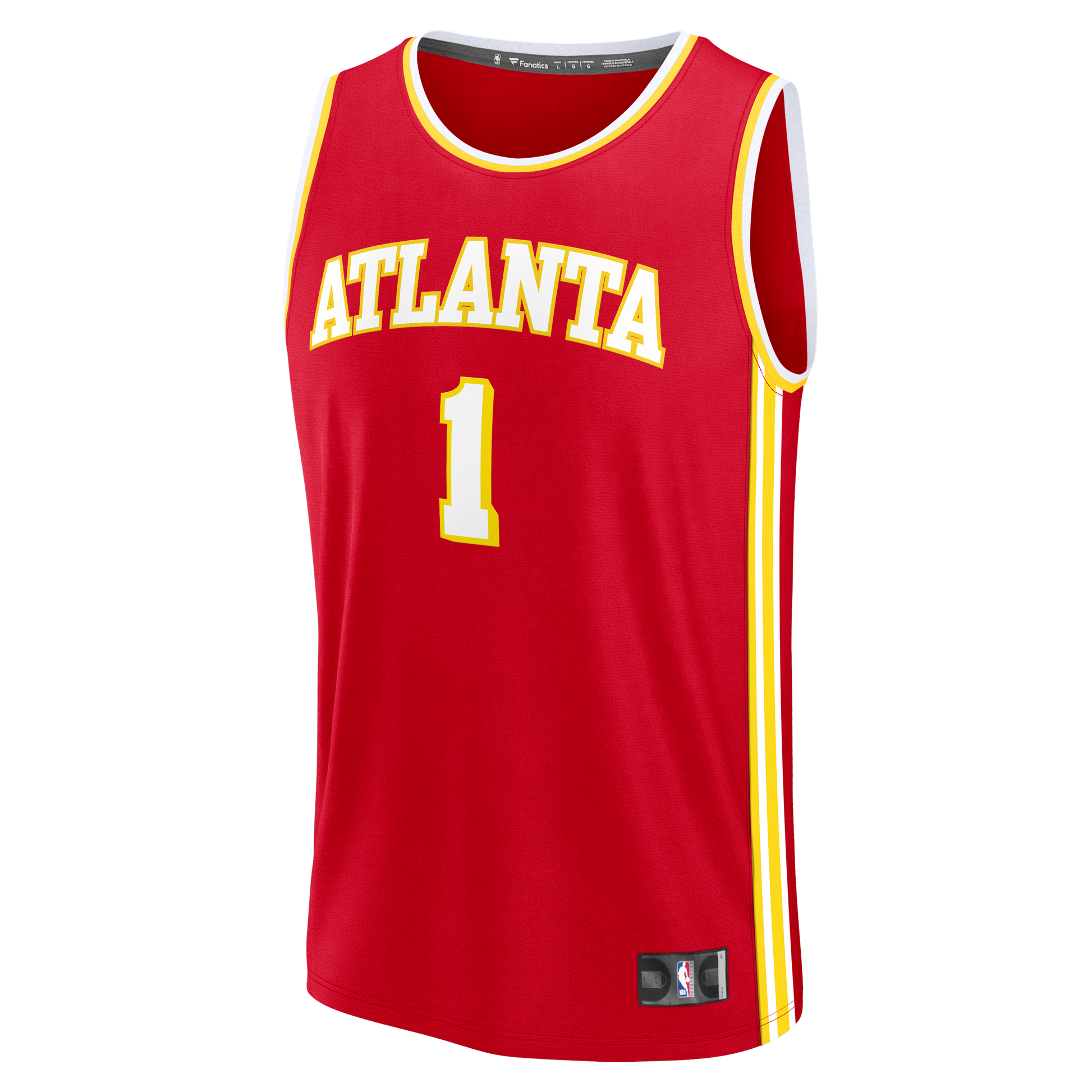 Youth Atlanta Hawks Jalen Johnson Fanatics Red Fast Break Jersey - Icon Edition