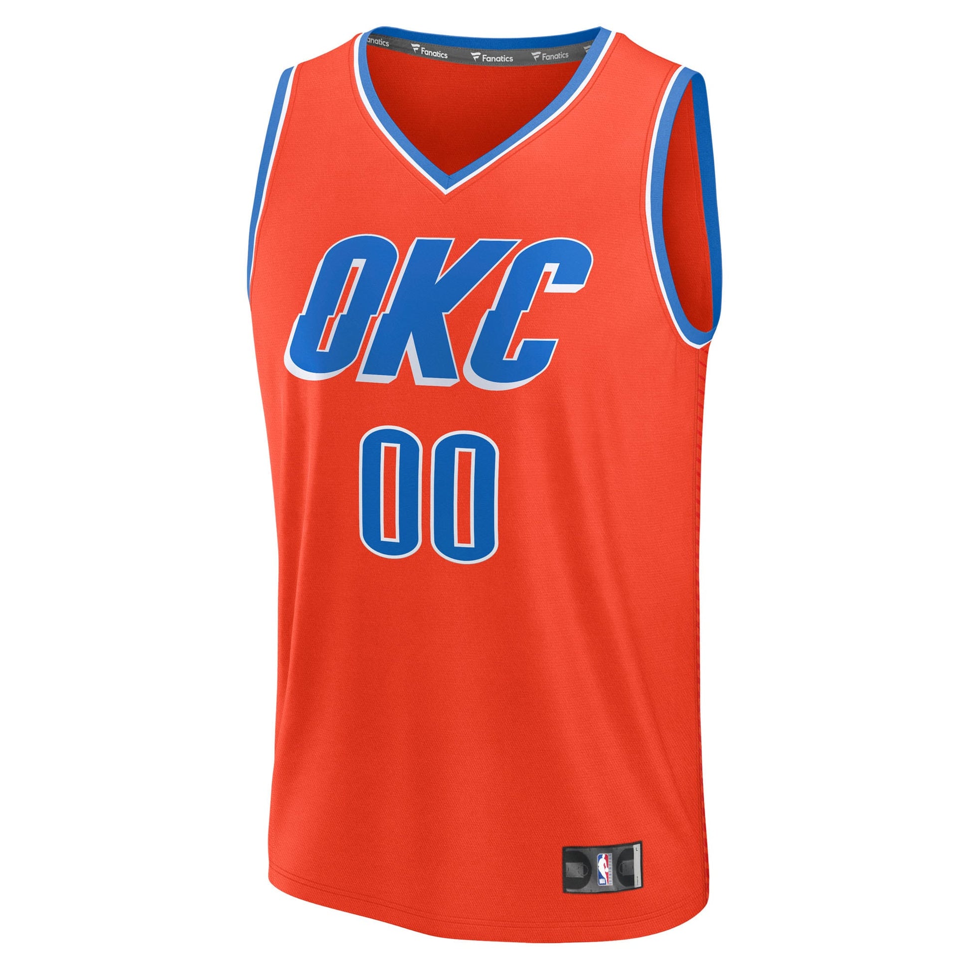 Youth Oklahoma City Thunder Fanatics Orange Fast Break Custom Jersey - Statement Edition