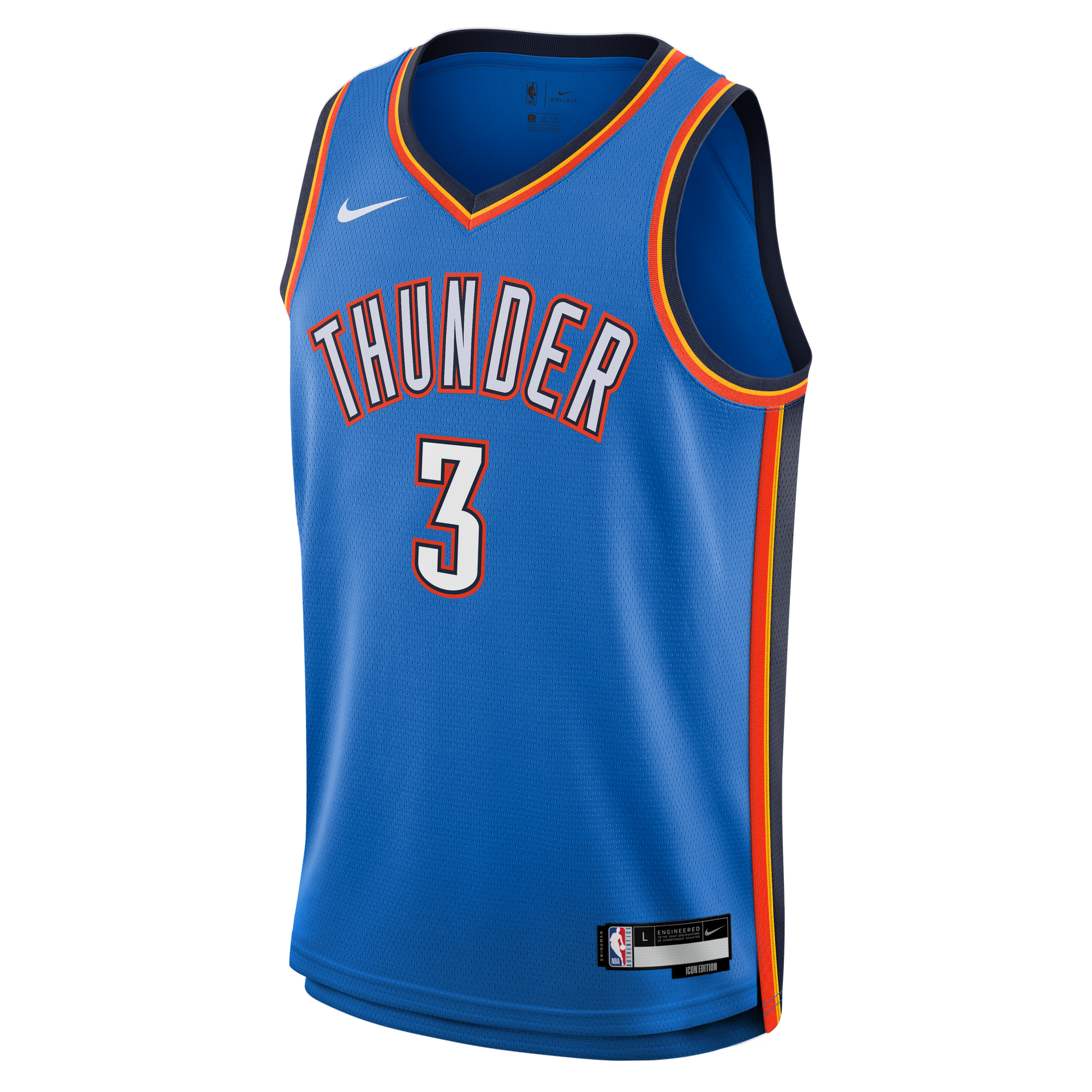Youth Oklahoma City Thunder Jared McCain Nike Blue Swingman Jersey - Icon Edition