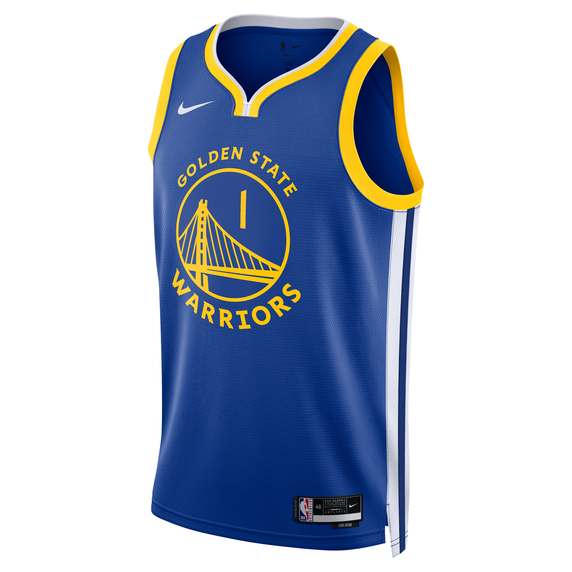 Unisex Golden State Warriors Yaxel Lendeborg Nike Royal Swingman Jersey - Icon Edition