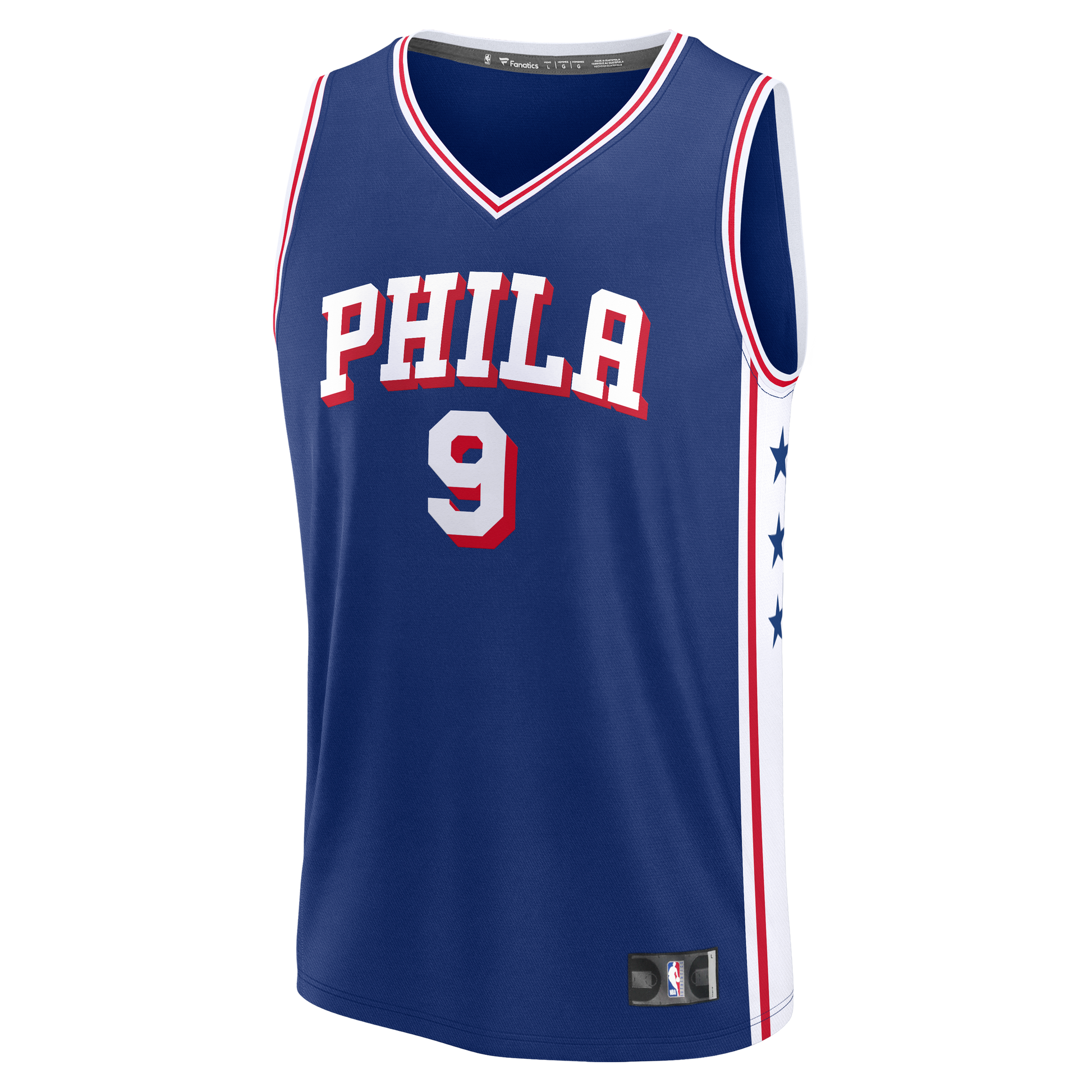 Men's Philadelphia 76ers Kelly Oubre Jr. Fanatics Blue Fast Break Jersey - Icon Edition