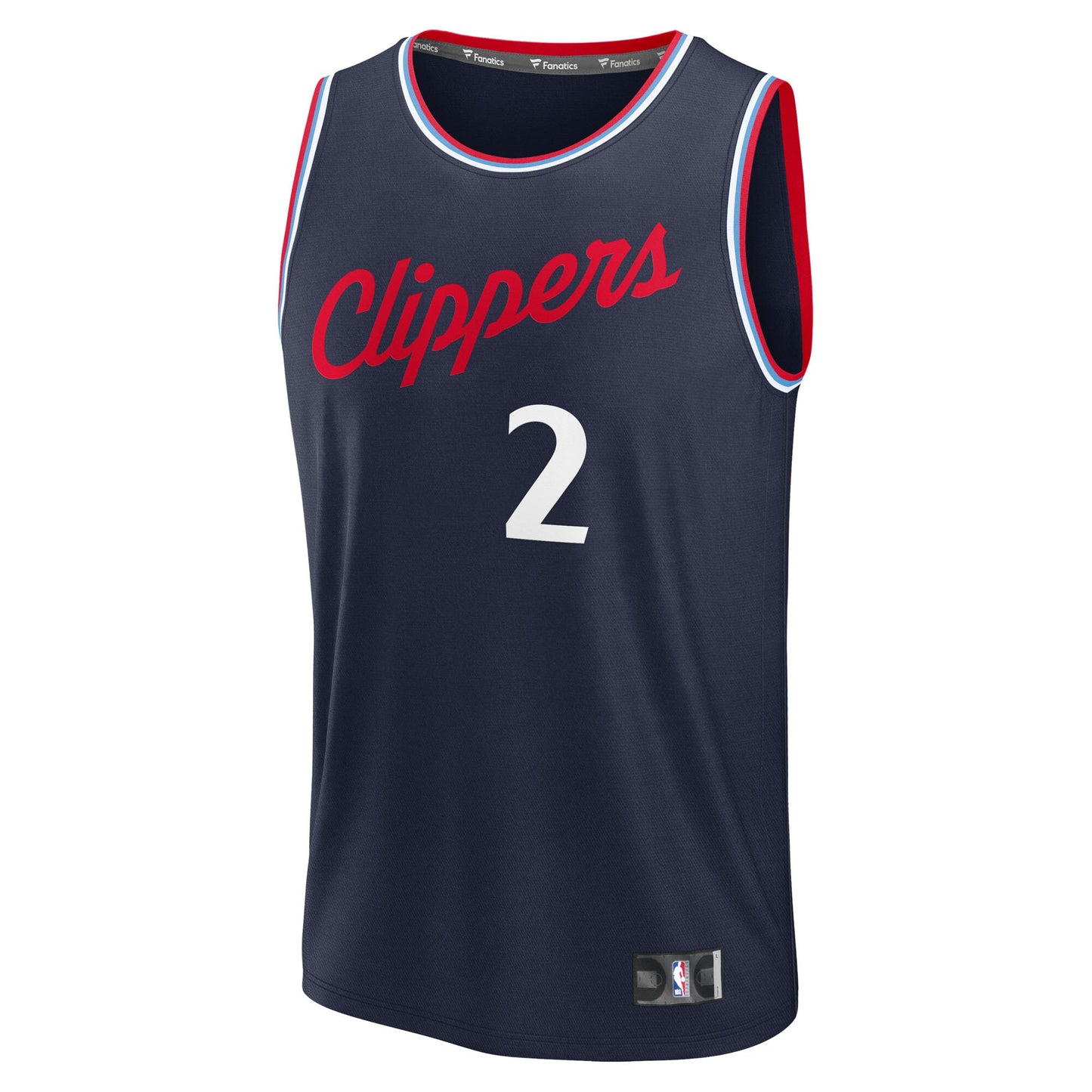 Men's LA Clippers Kawhi Leonard Fanatics Navy Fast Break Replica Player Jersey - Icon Edition