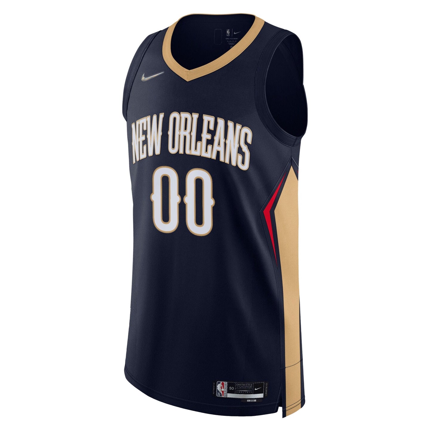 Men's New Orleans Pelicans Nike Navy 2021/22 Diamond Authentic Custom Jersey - Icon Edition