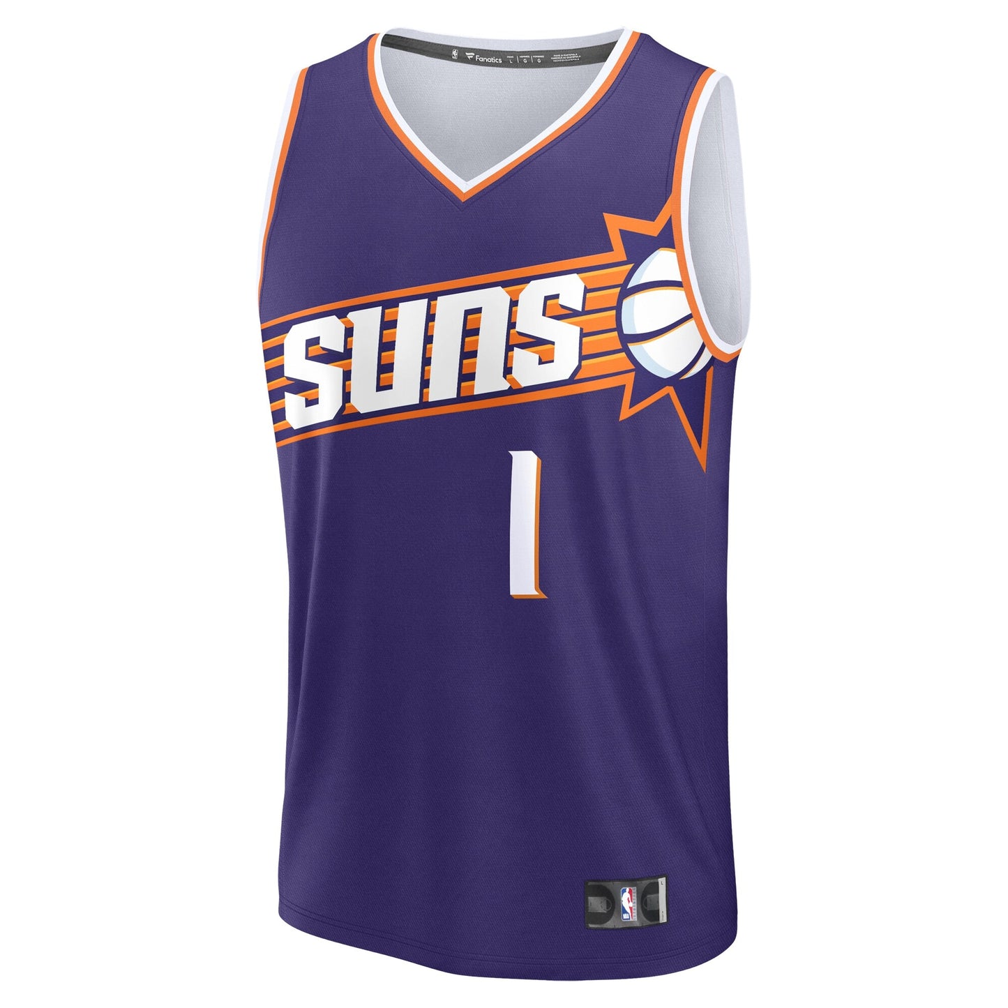Men's Phoenix Suns Devin Booker Fanatics Purple Big & Tall Fast Break Jersey - Icon Edition