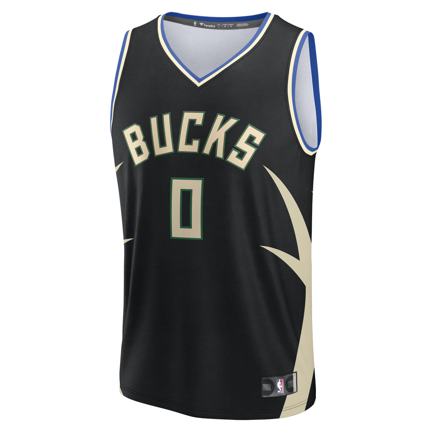 Youth Milwaukee Bucks Brayden Burries Fanatics Black Fast Break Replica Jersey - Statement Edition
