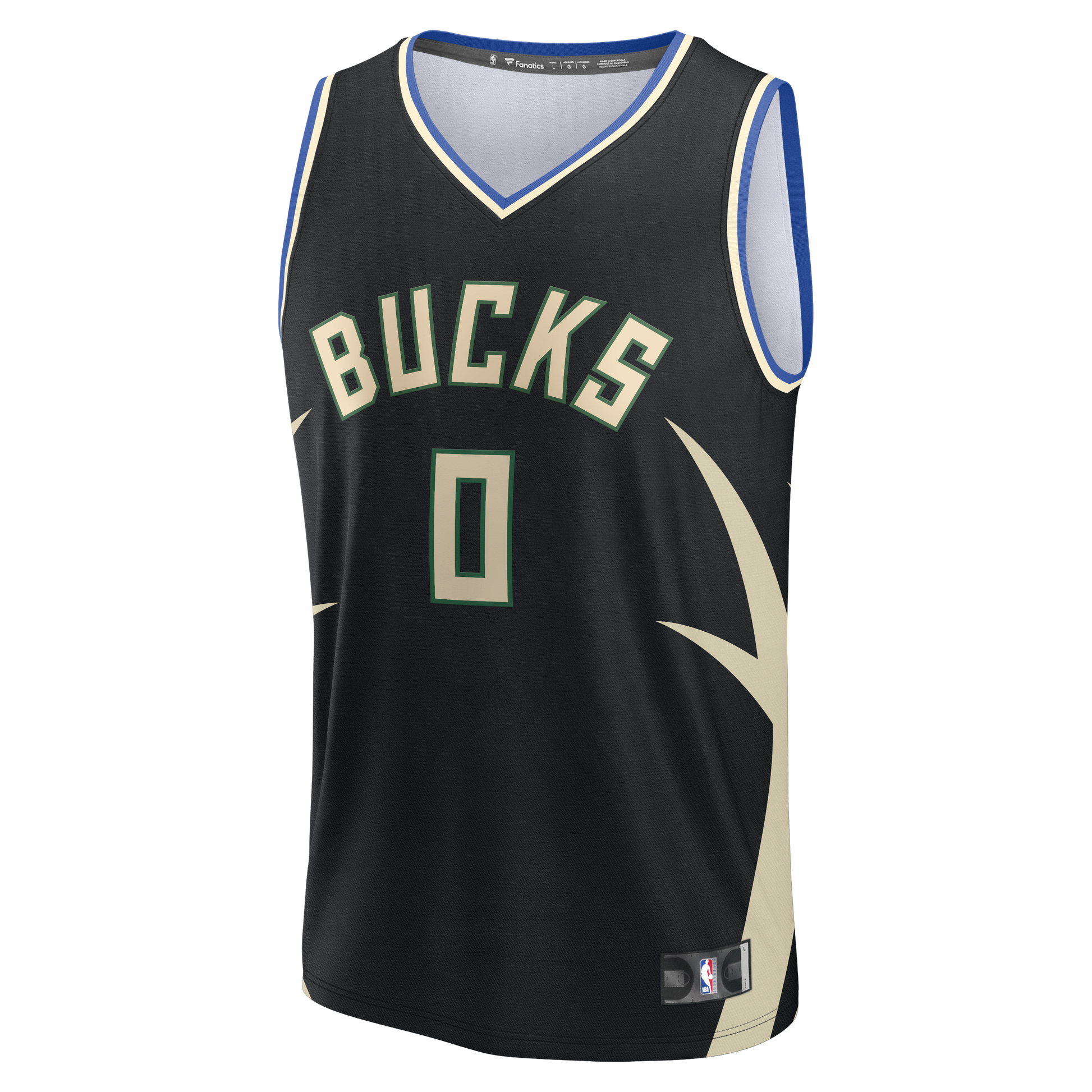 Youth Milwaukee Bucks Brayden Burries Fanatics Black Fast Break Replica Jersey - Statement Edition
