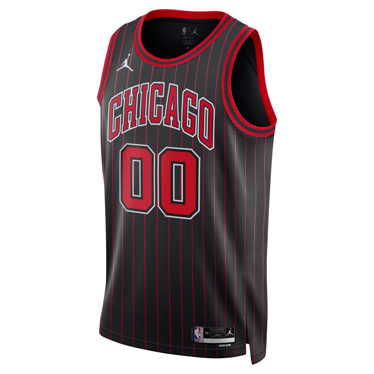 Unisex Chicago Bulls Jordan Brand Black Swingman Custom Jersey - Statement Edition