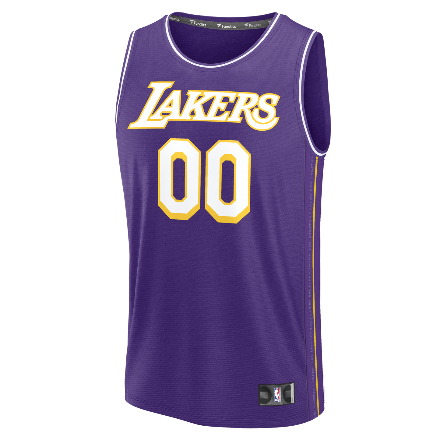 Men's Los Angeles Lakers  Fanatics Purple Fast Break Custom Jersey - Icon Edition
