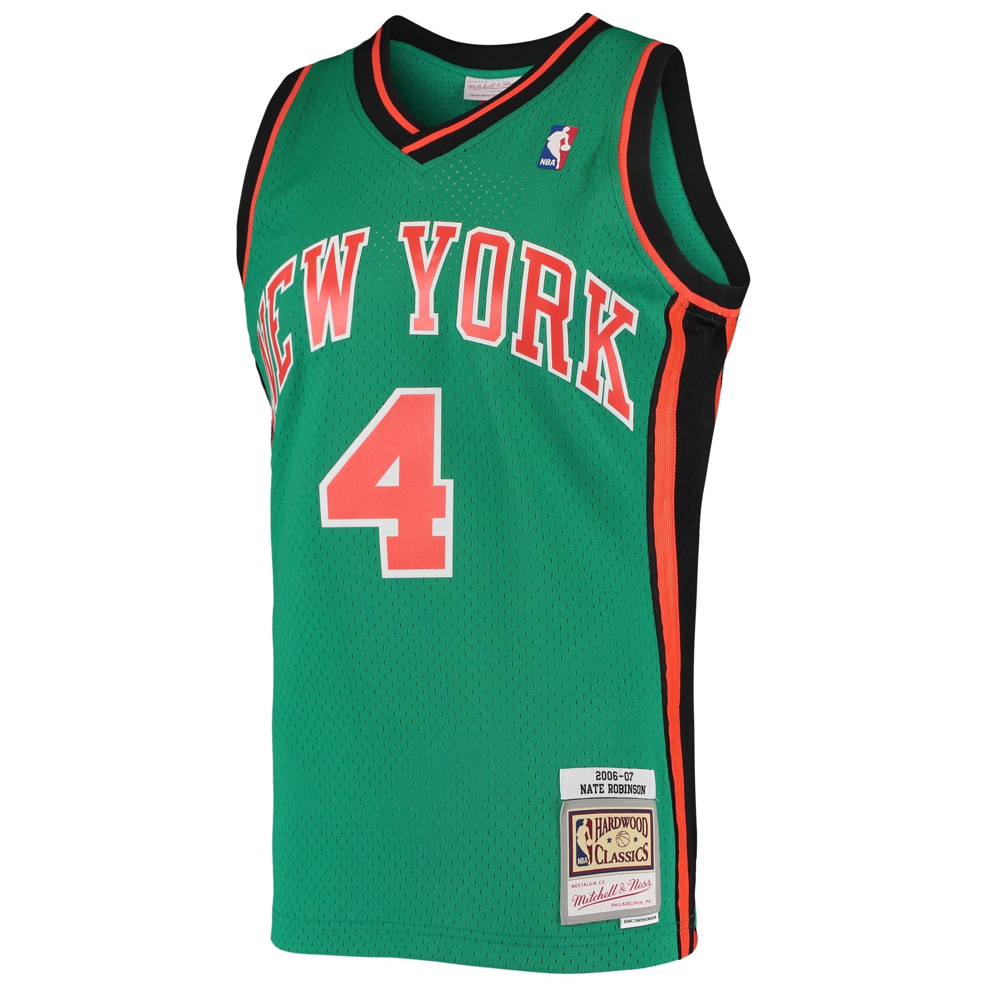 Men's New York Knicks Nate Robinson Mitchell & Ness Green 2006/07 Hardwood Classics Swingman Jersey
