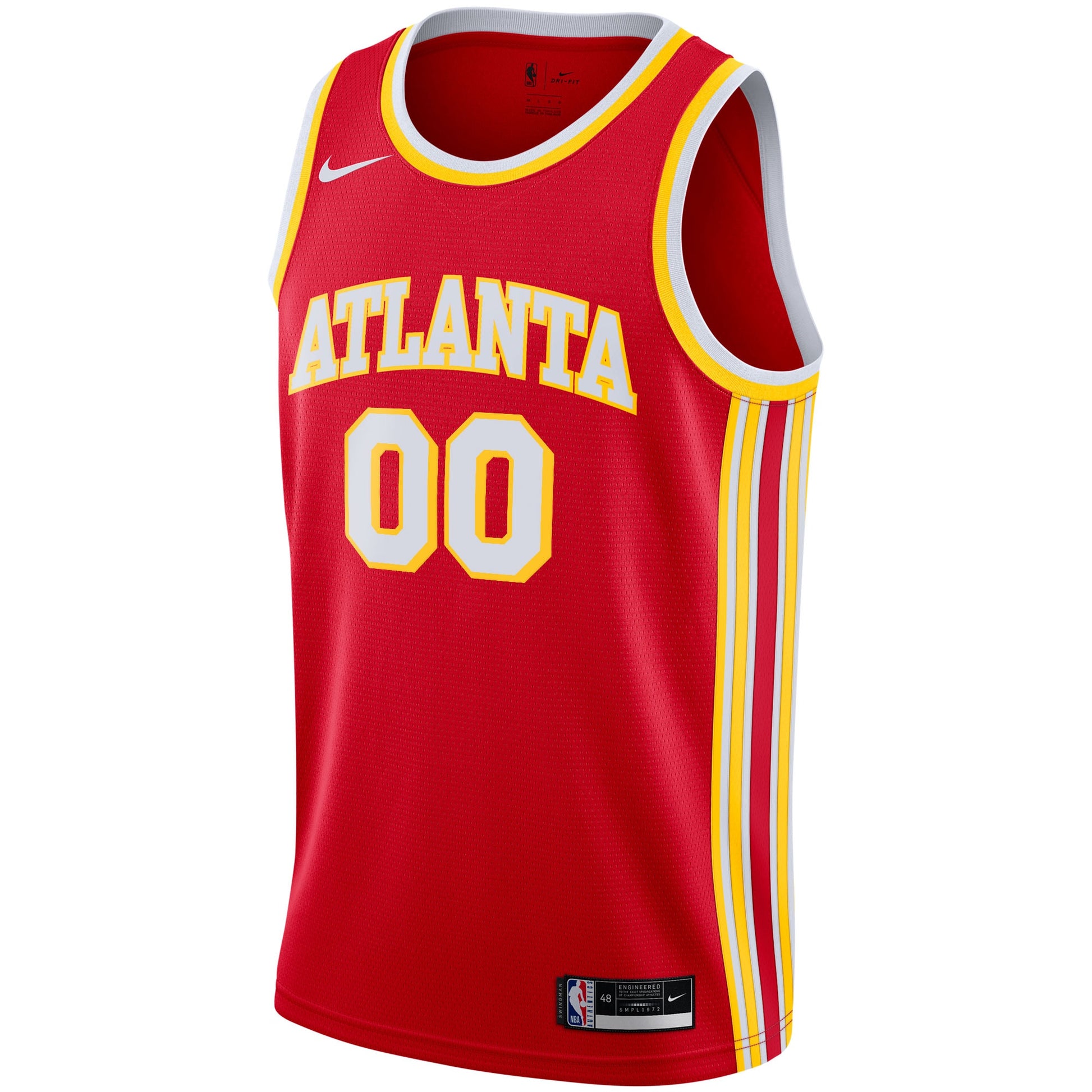 Men's Atlanta Hawks Nike Red 2020/21 Swingman Custom Jersey - Icon Edition