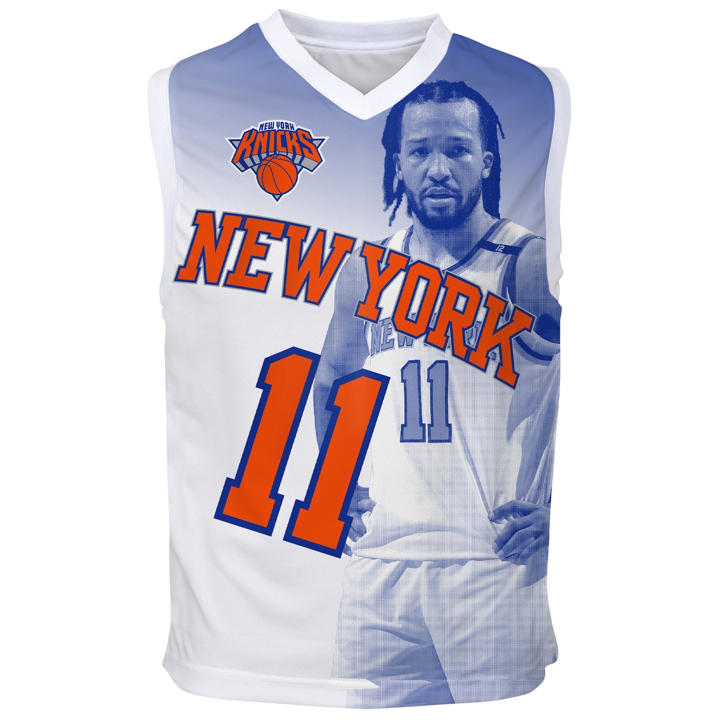 Youth New York Knicks Jalen Brunson Outerstuff Blue Hometown Fashion Jersey