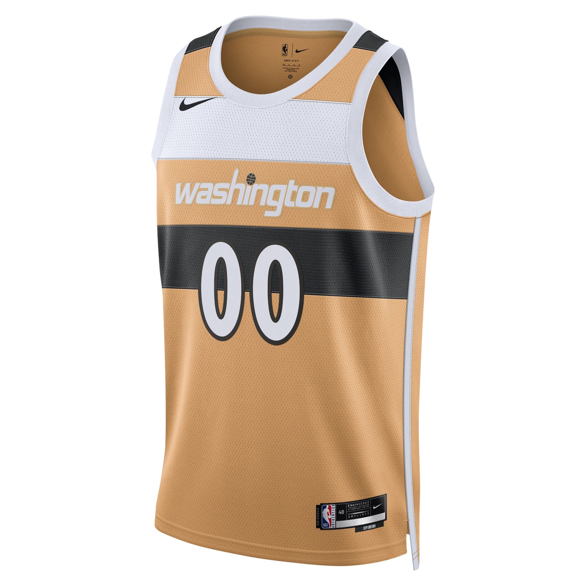 Unisex Washington Wizards Nike Gold 2025/26 City Edition Swingman Custom Jersey
