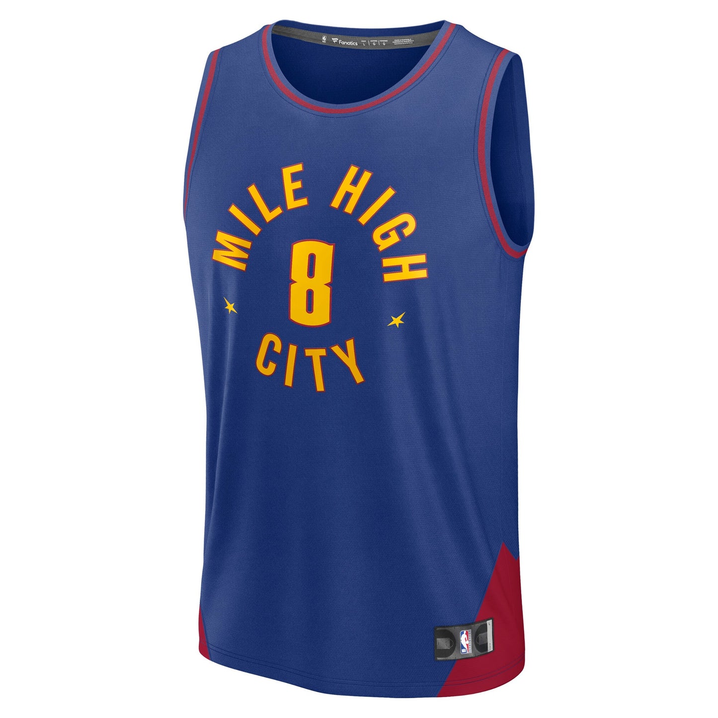 Men's Denver Nuggets Peyton Watson Fanatics Blue Fast Break Replica Player Jersey - Statement Edition