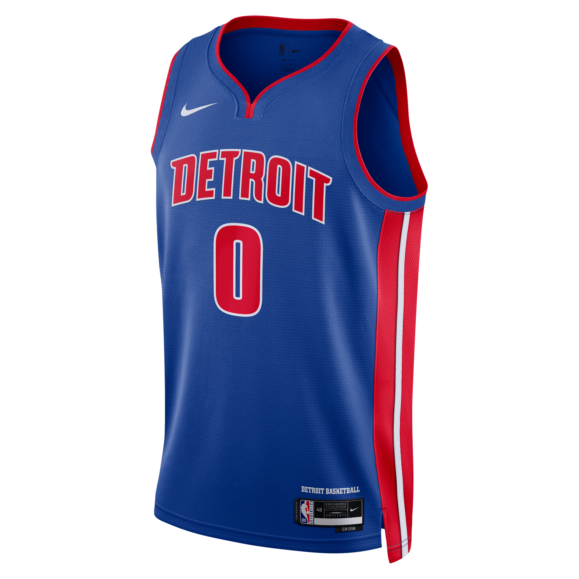 Unisex Detroit Pistons Jalen Duren Nike Blue Swingman Jersey - Icon Edition