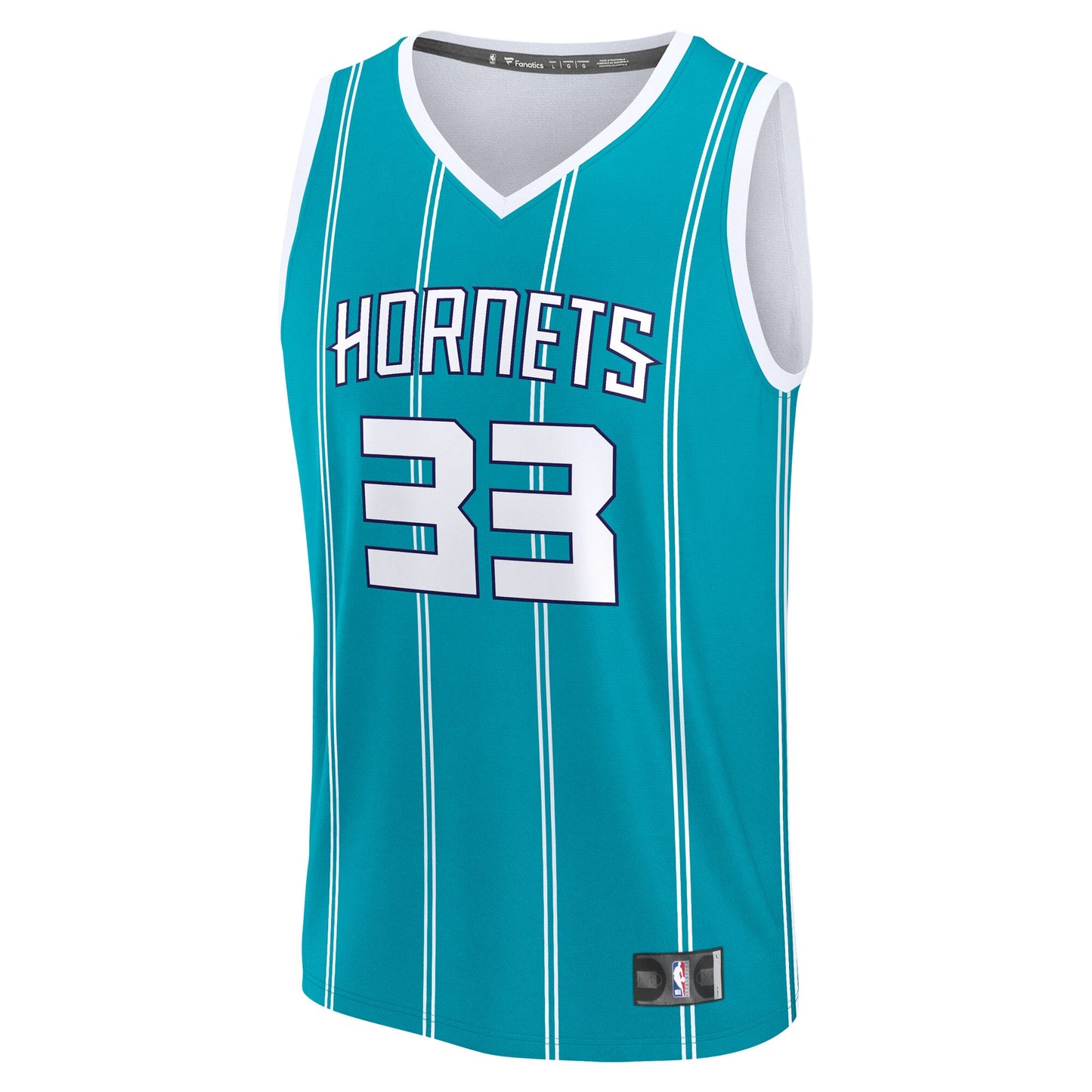 Men's Charlotte Hornets Liam McNeeley Fanatics Teal Fast Break Replica Jersey - Icon Edition