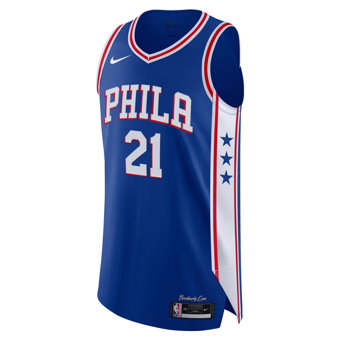 Men's Philadelphia 76ers Joel Embiid Nike Royal Authentic Jersey - Icon Edition